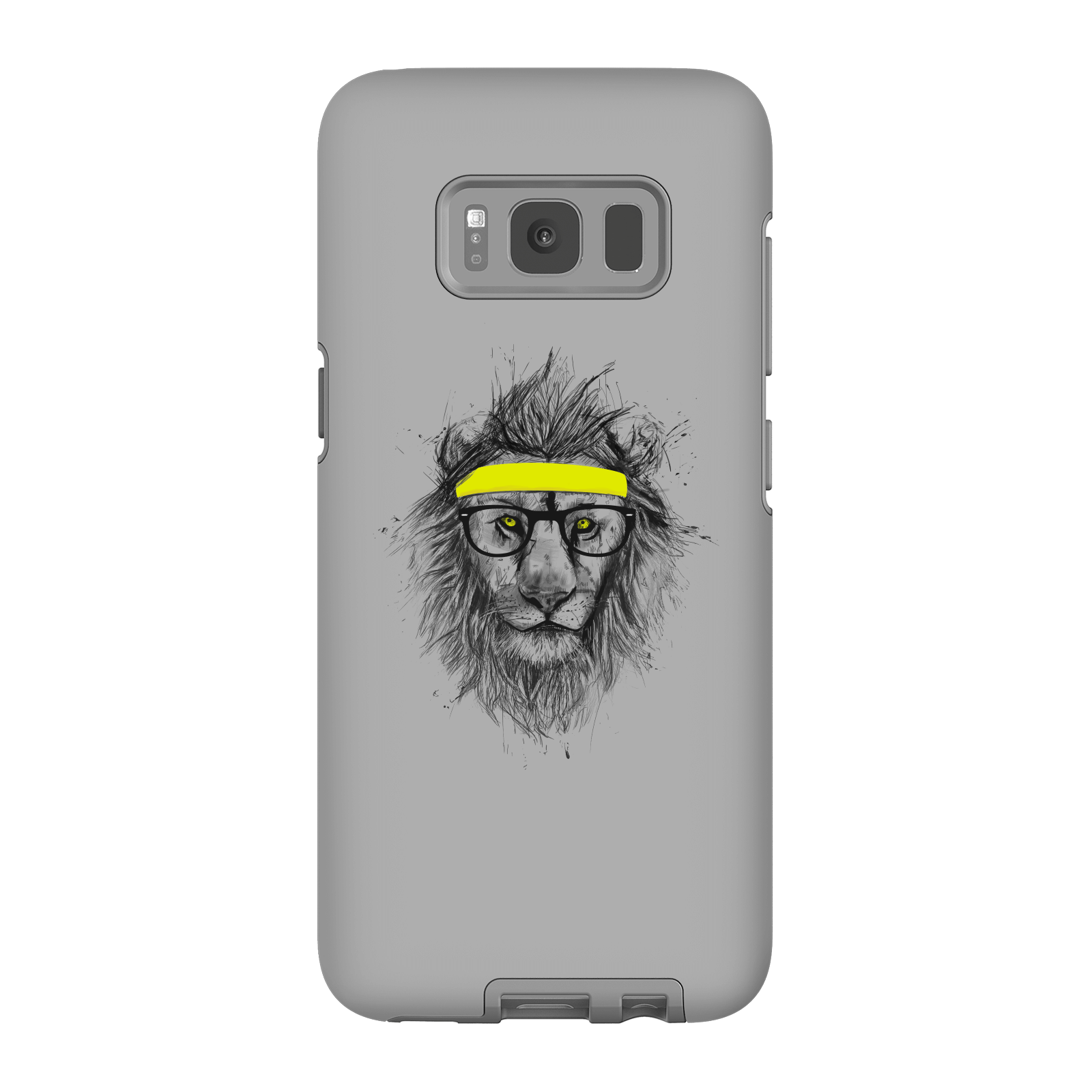 Balazs Solti Lion And Sweatband Phone Case for iPhone and Android - Samsung S8 - Tough Case - Gloss