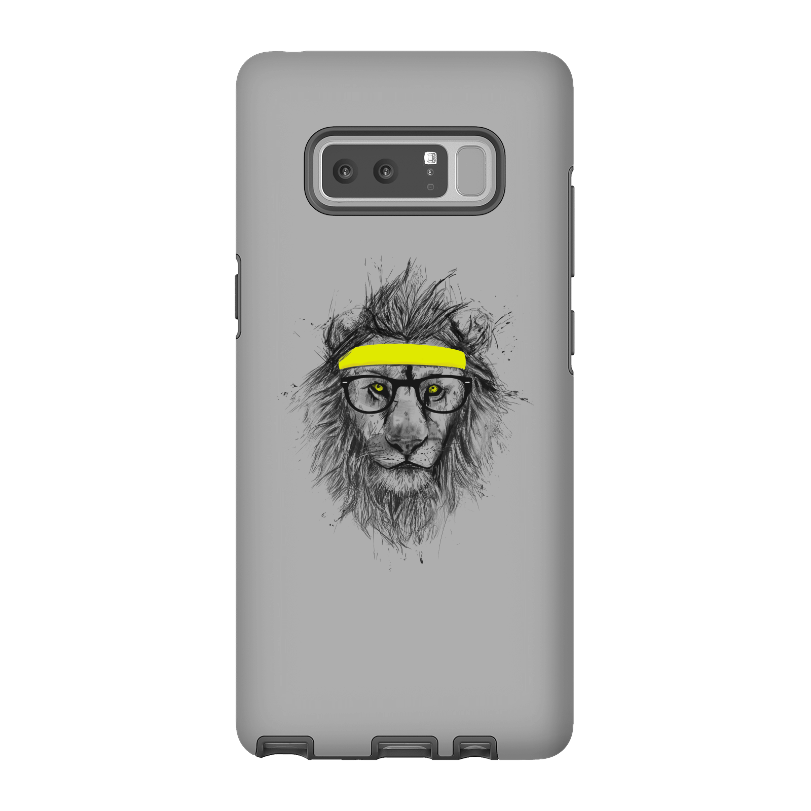 Balazs Solti Lion And Sweatband Phone Case for iPhone and Android - Samsung Note 8 - Tough Case - Gloss