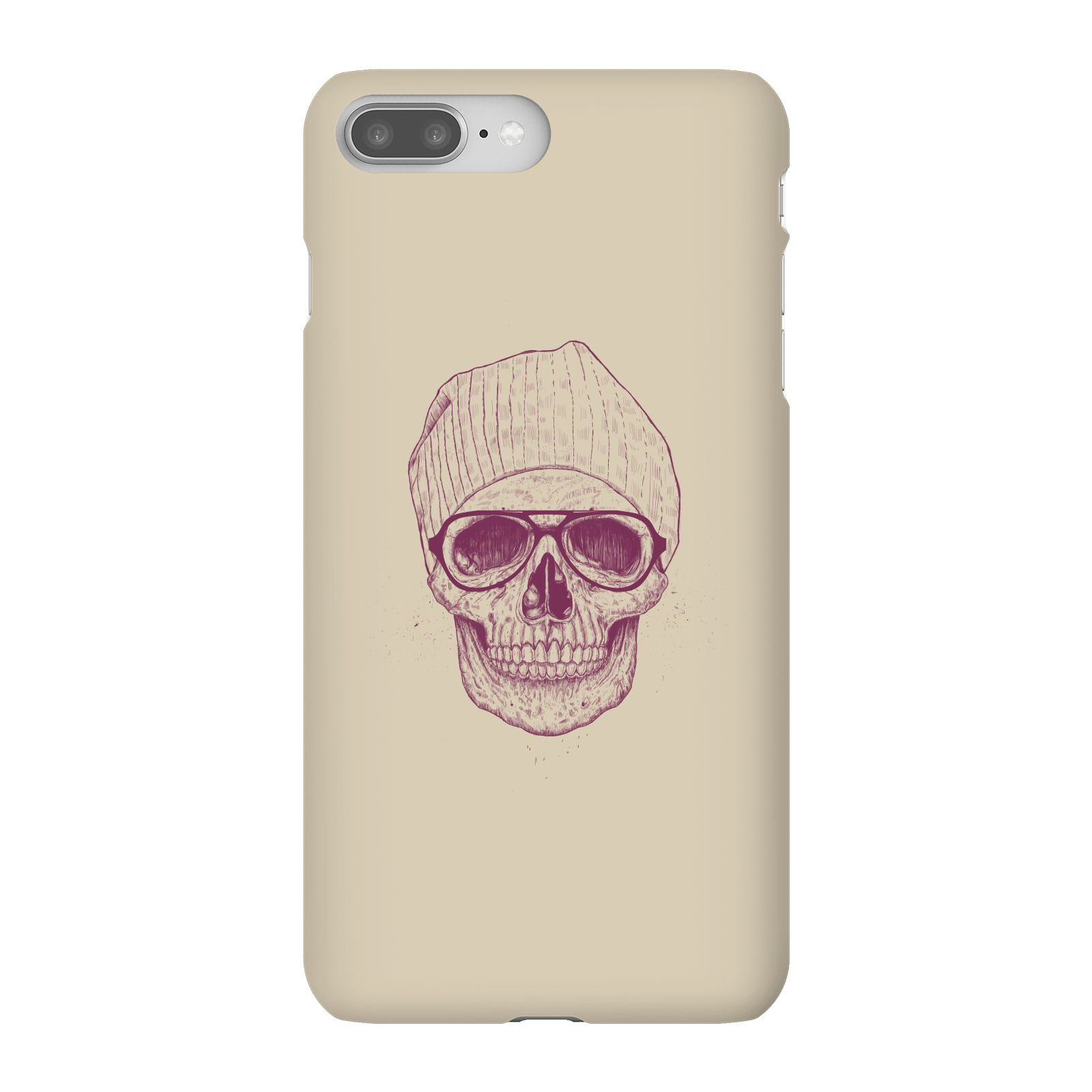 Balazs Solti Skull Phone Case for iPhone and Android - iPhone 8 Plus - Snap Case - Matte