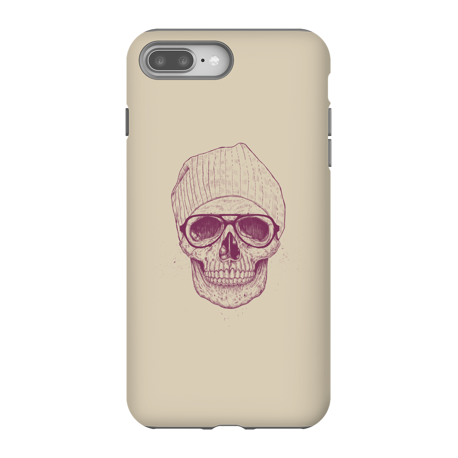 Balazs Solti Skull Phone Case for iPhone and Android - iPhone 8 Plus - Tough Case - Matte