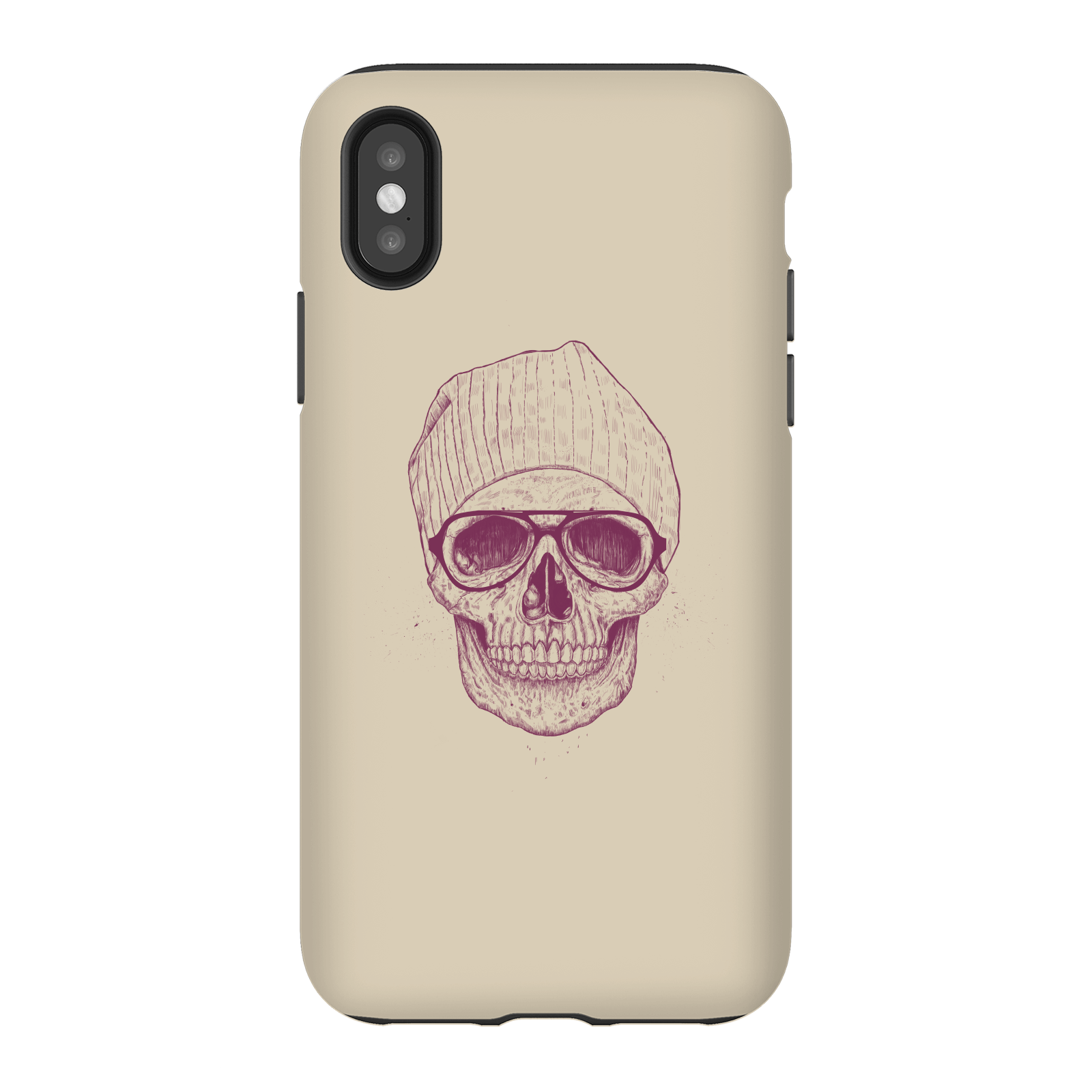Balazs Solti Skull Phone Case for iPhone and Android - iPhone X - Tough Case - Matte
