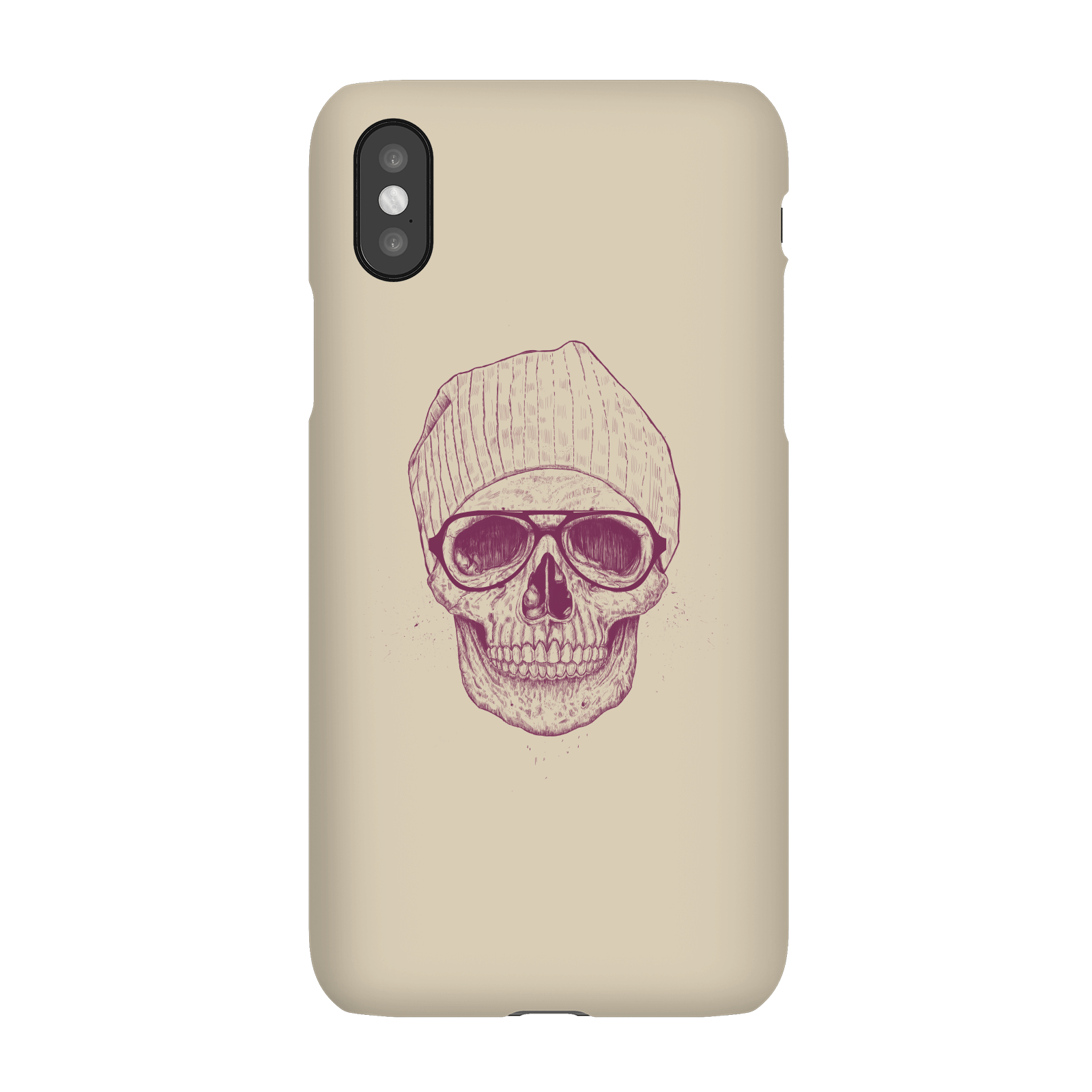 Balazs Solti Skull Phone Case for iPhone and Android - iPhone X - Snap Case - Gloss