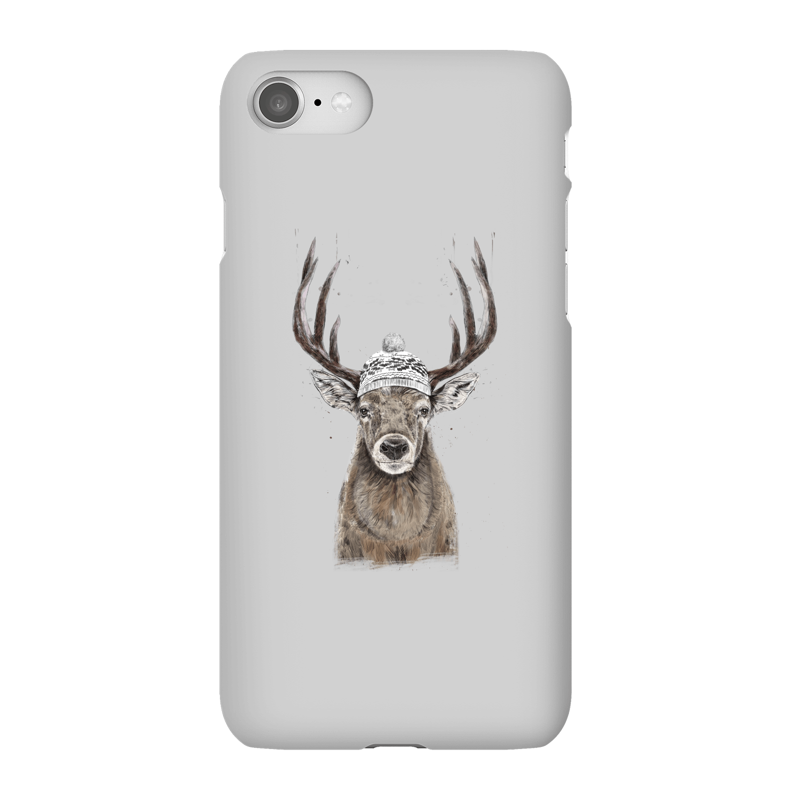 Balazs Solti Winter Deer Phone Case for iPhone and Android - iPhone 8 - Snap Case - Matte