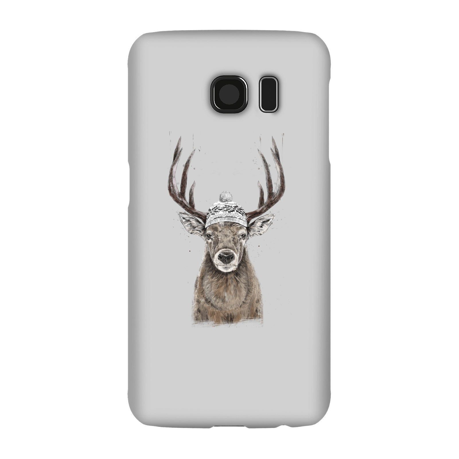 Balazs Solti Winter Deer Phone Case for iPhone and Android - Samsung S6 - Snap Case - Matte