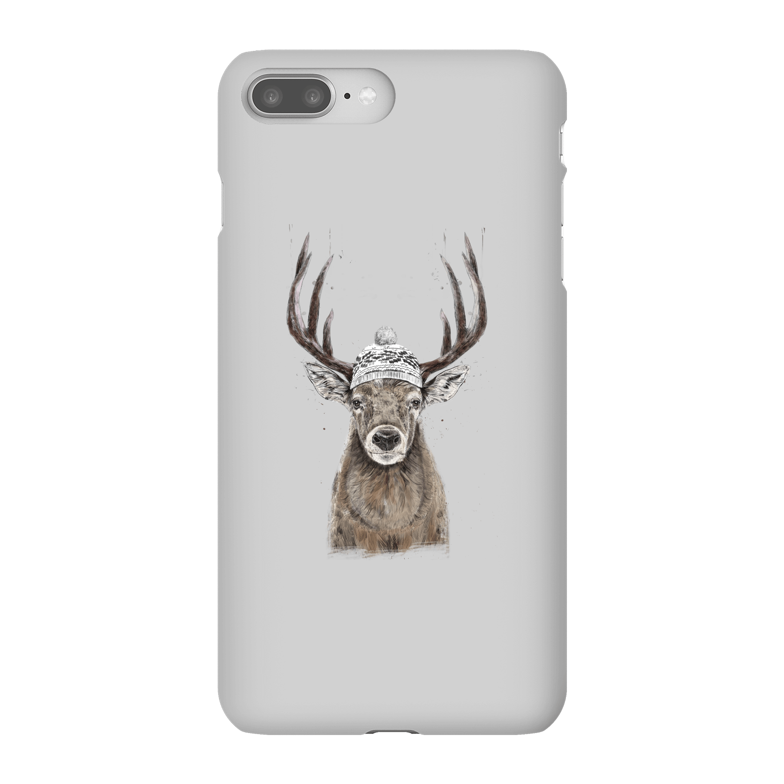 Balazs Solti Winter Deer Phone Case for iPhone and Android - iPhone 8 Plus - Snap Case - Gloss