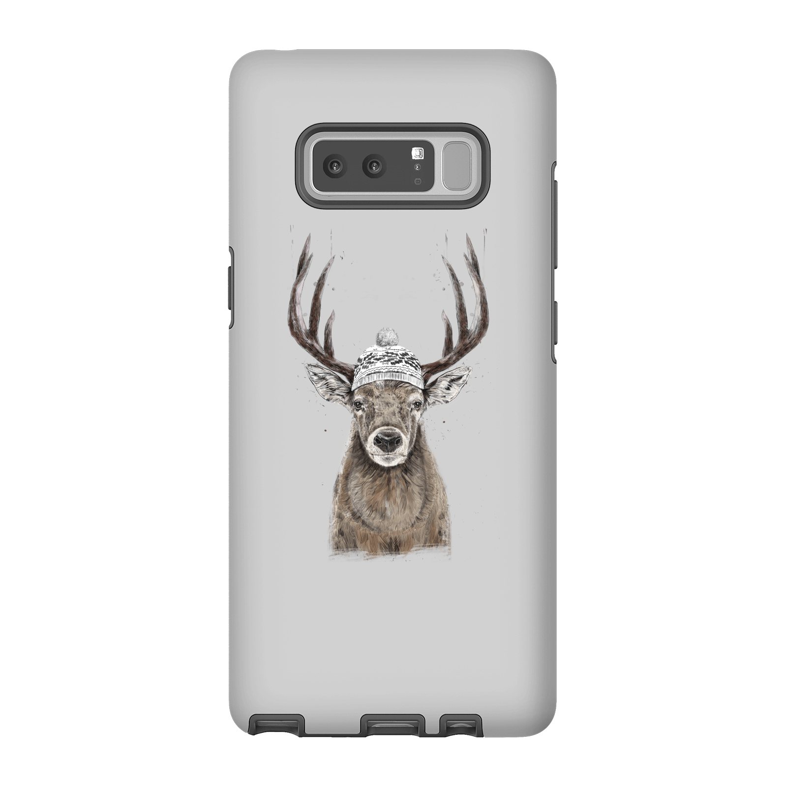 Balazs Solti Winter Deer Phone Case for iPhone and Android - Samsung Note 8 - Tough Case - Gloss