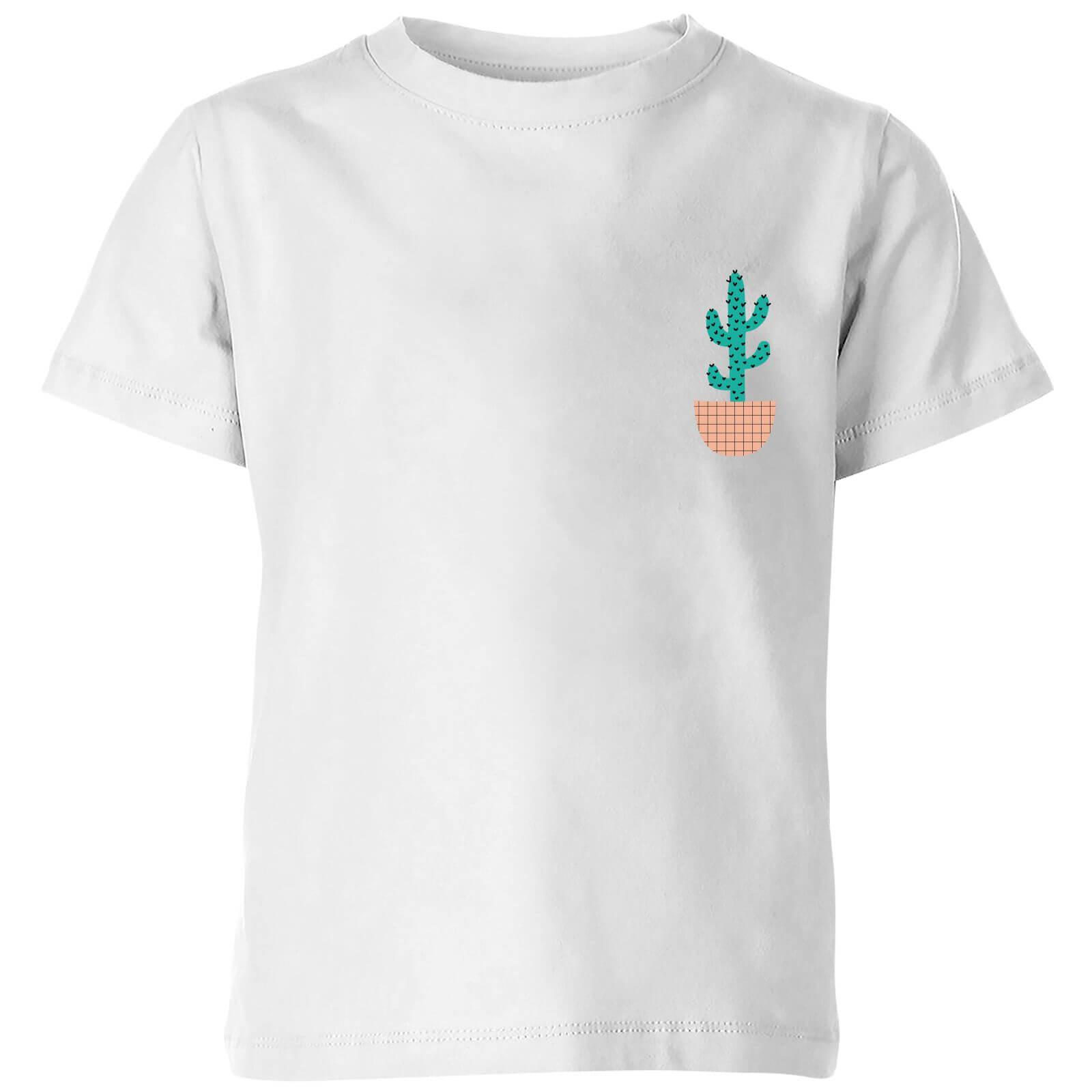 My Little Rascal Cacti Pocket Kids' T-Shirt - White - 3-4 Years - White