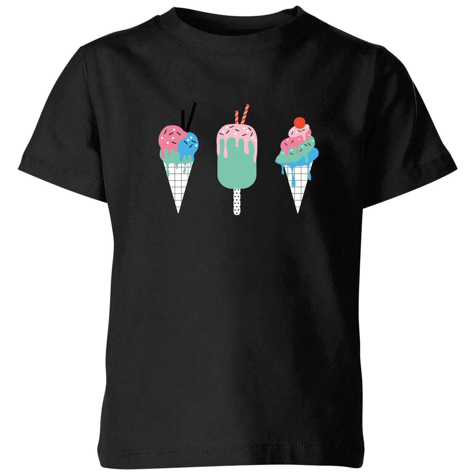 My Little Rascal Ice Creams Kids' T-Shirt - Black - 3-4 Years - Black