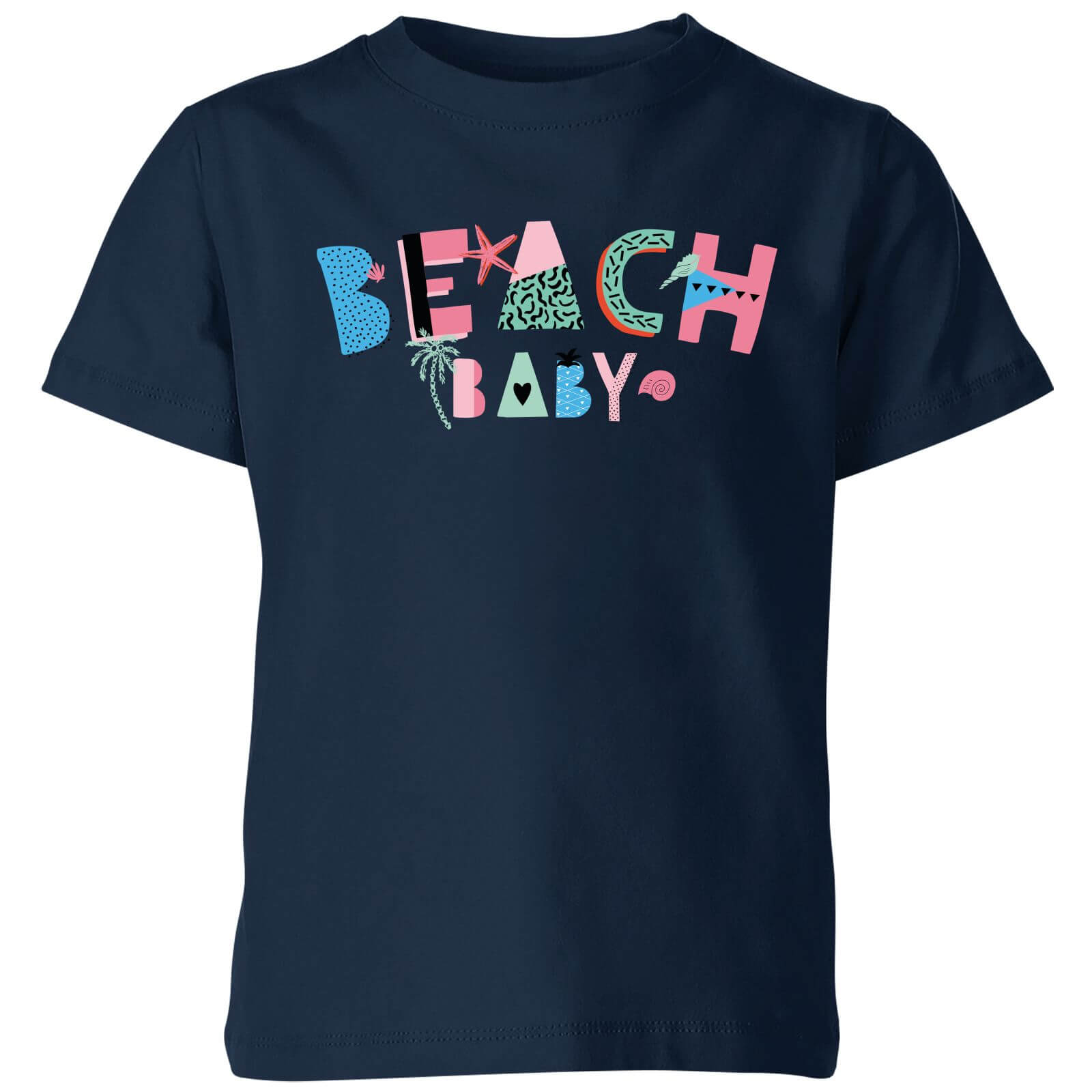 My Little Rascal Beach Baby Kids' T-Shirt - Navy - 9-10 Years - Navy