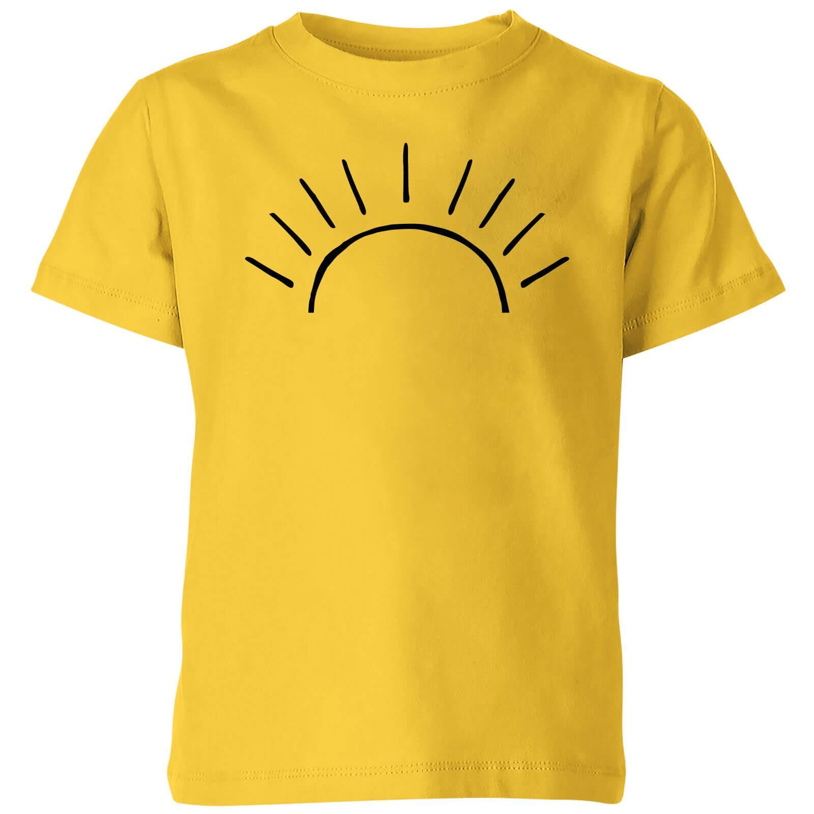 My Little Rascal Sun Linework Kids' T-Shirt - Yellow - 3-4 Years - Yellow
