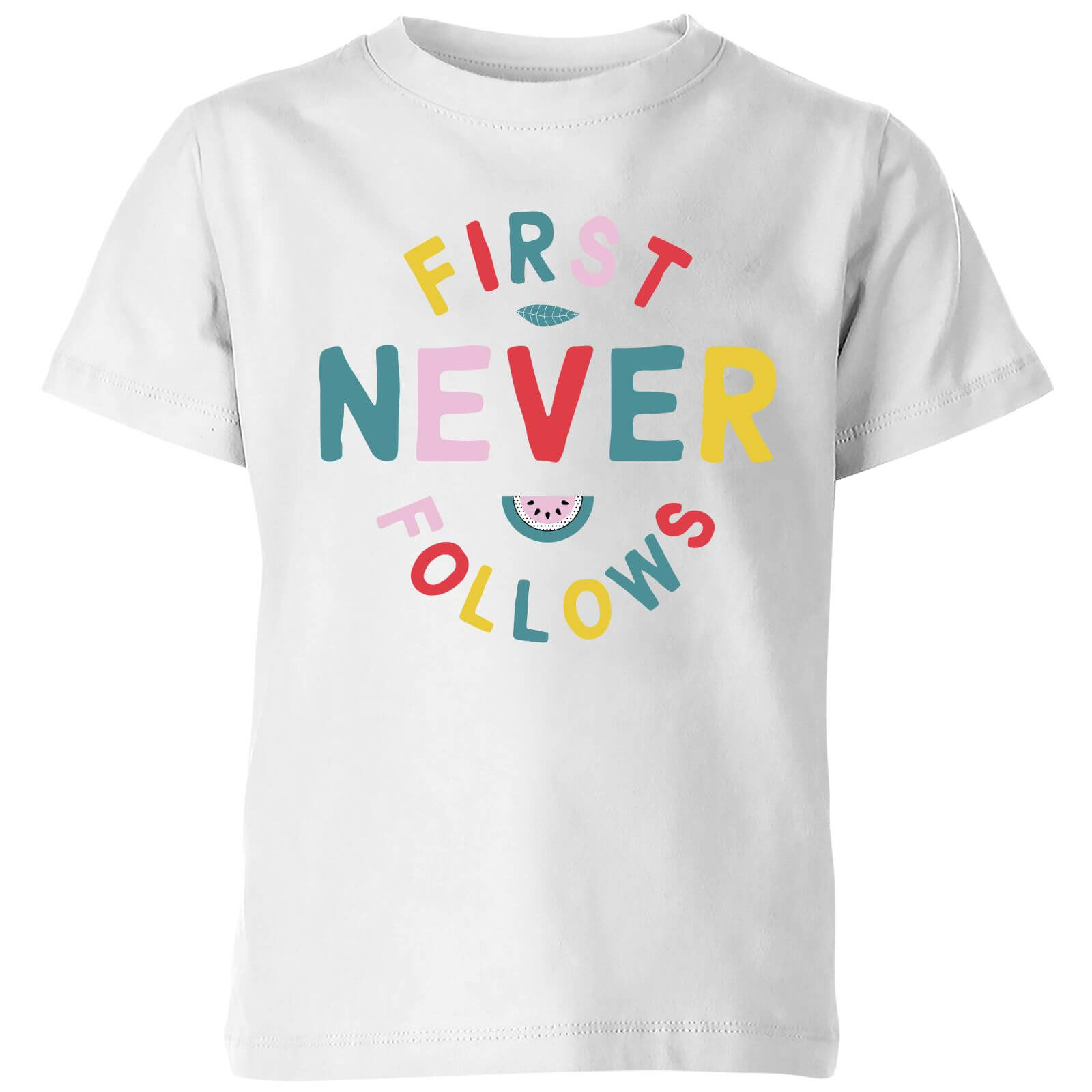 My Little Rascal First Never Follows Kids' T-Shirt - White - 3-4 Years - White