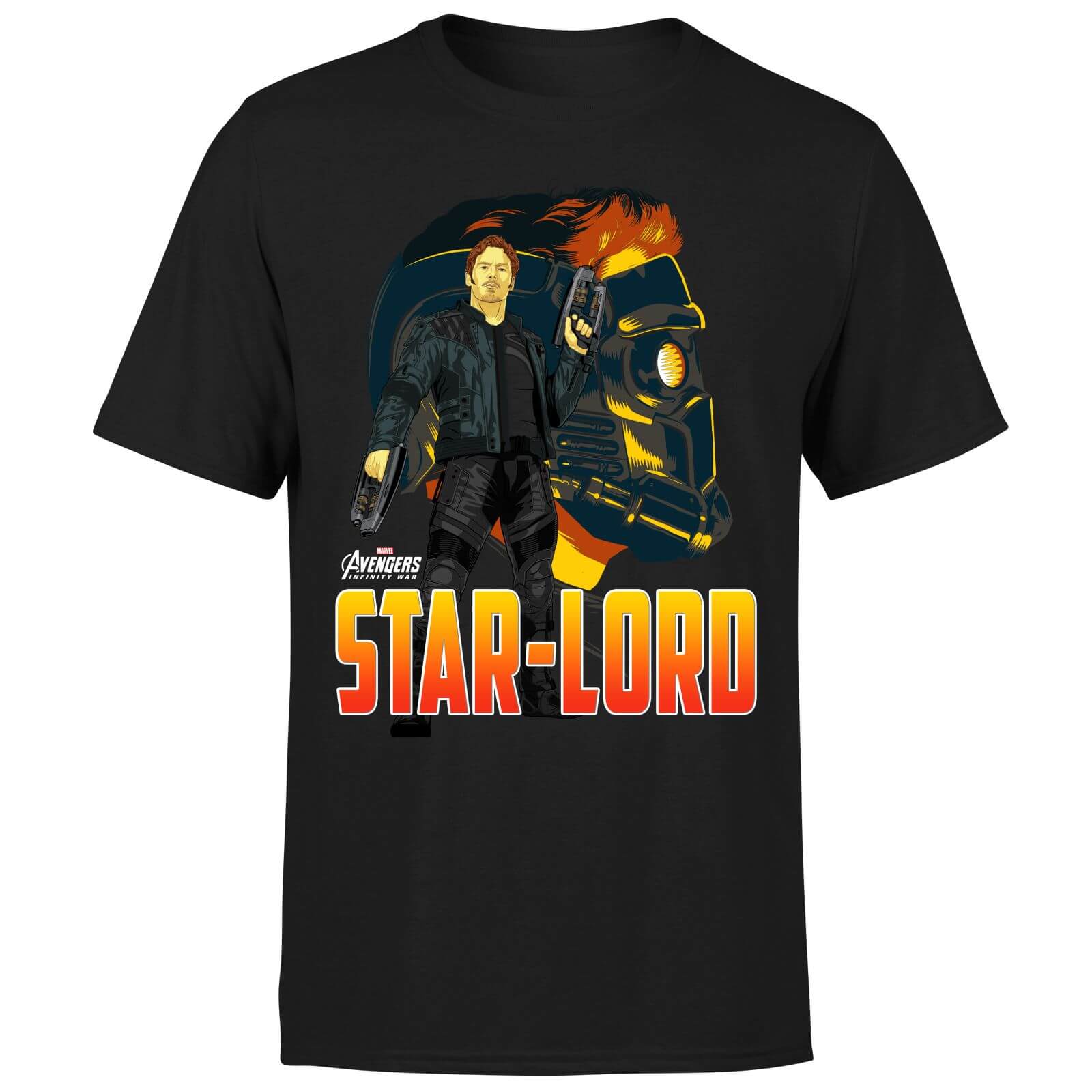 Avengers Star-Lord Herren T-Shirt - Schwarz - XXL