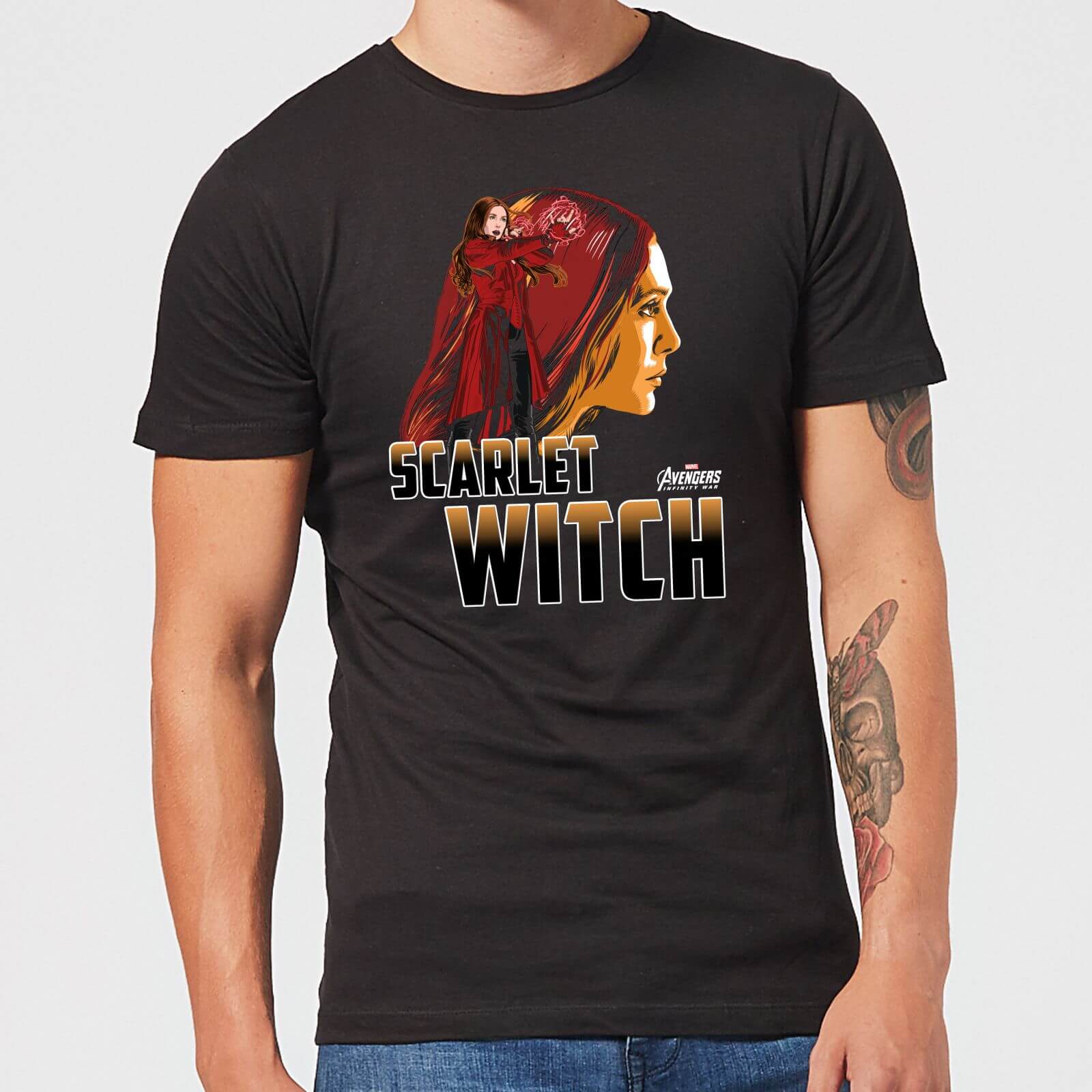 Avengers Scarlet Witch Men's T-Shirt - Black - XXL