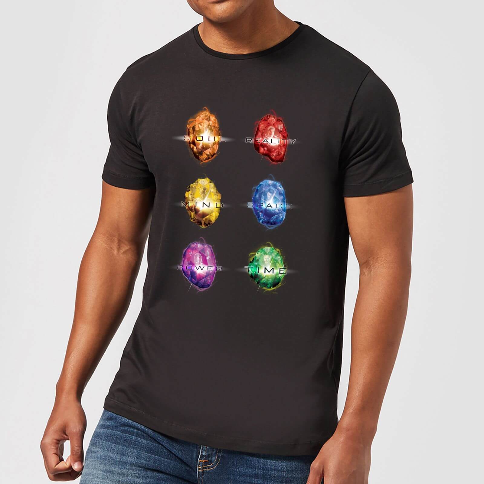

T-Shirt Avengers Infinity Stones - Nero - Uomo - L