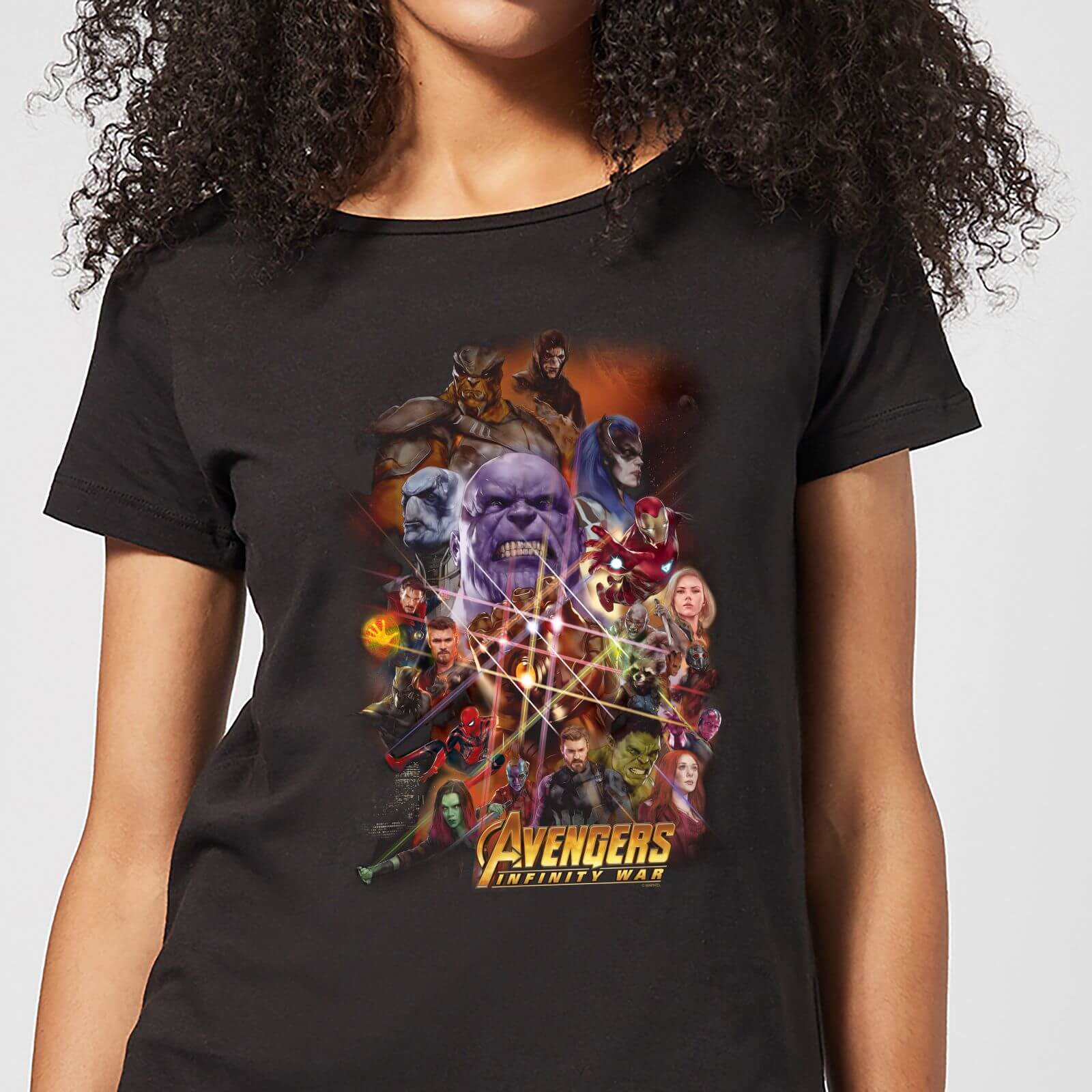 T-Shirt Femme La Team Avengers - Noir - XL