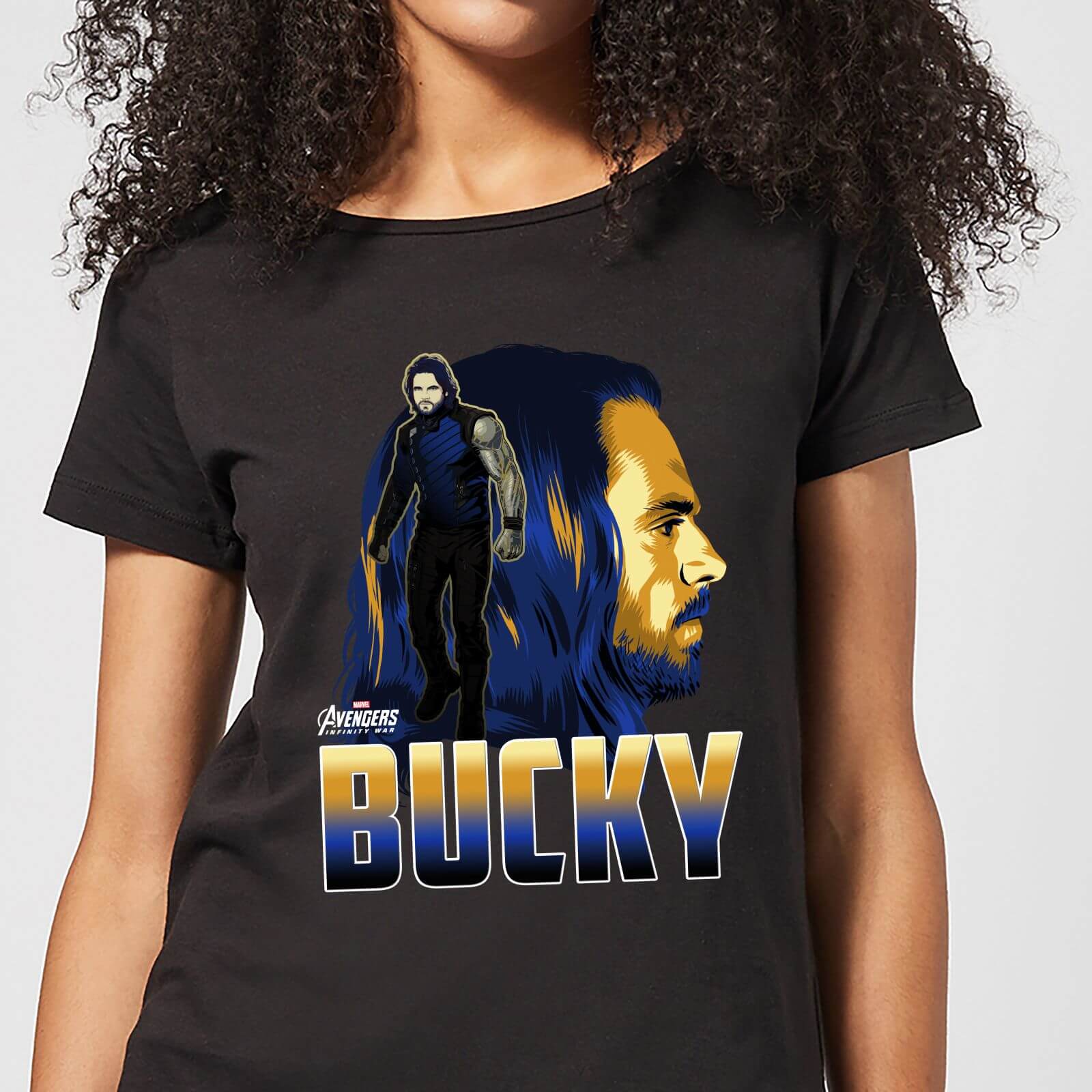 T-Shirt Avengers Bucky - Nero - Donna - XL