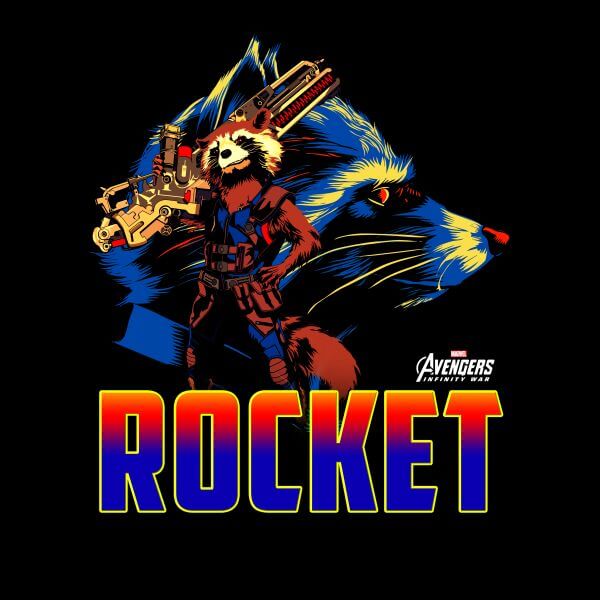 

T-Shirt Avengers Rocket - Nero - Donna - M