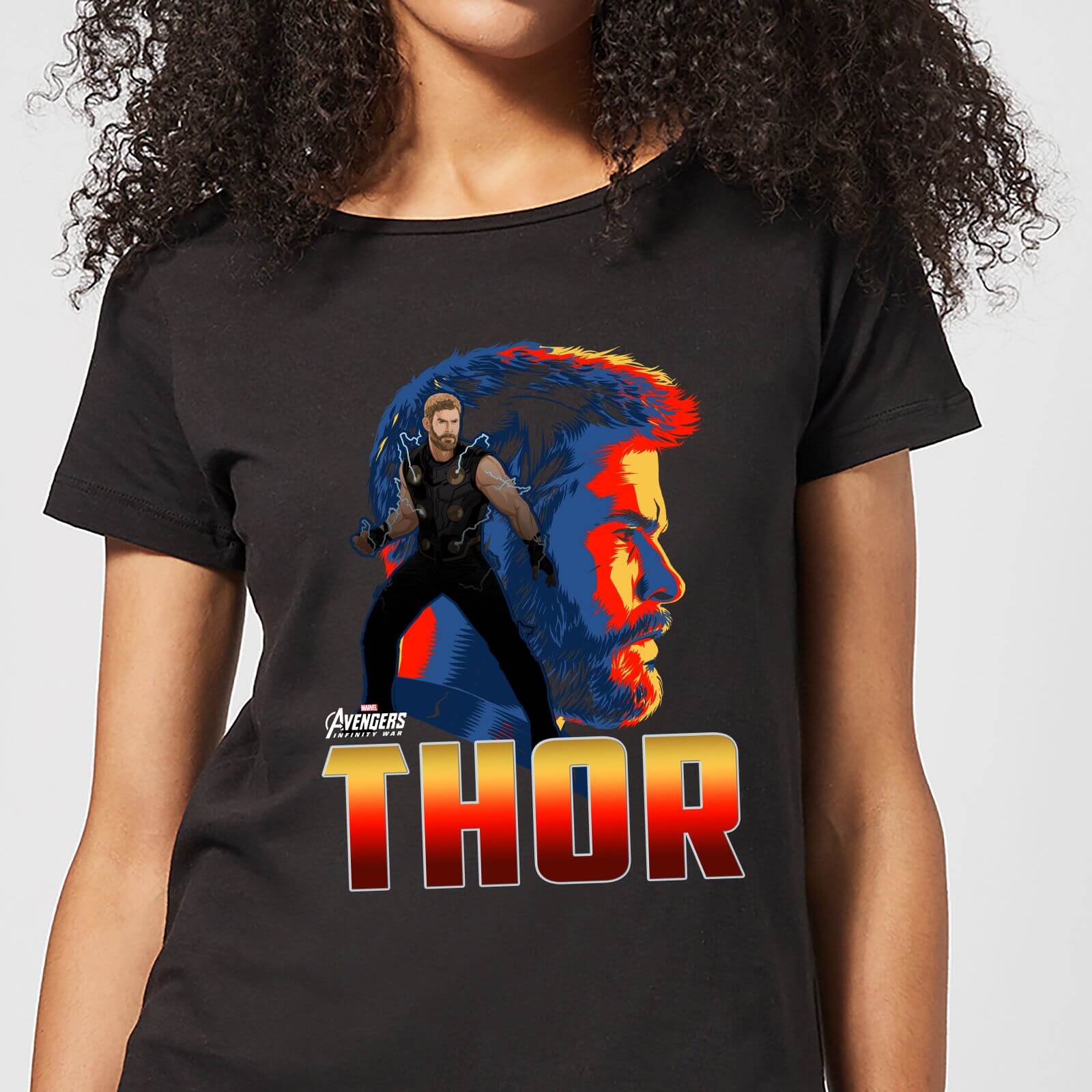 T-Shirt Avengers Thor - Nero - Donna - XL