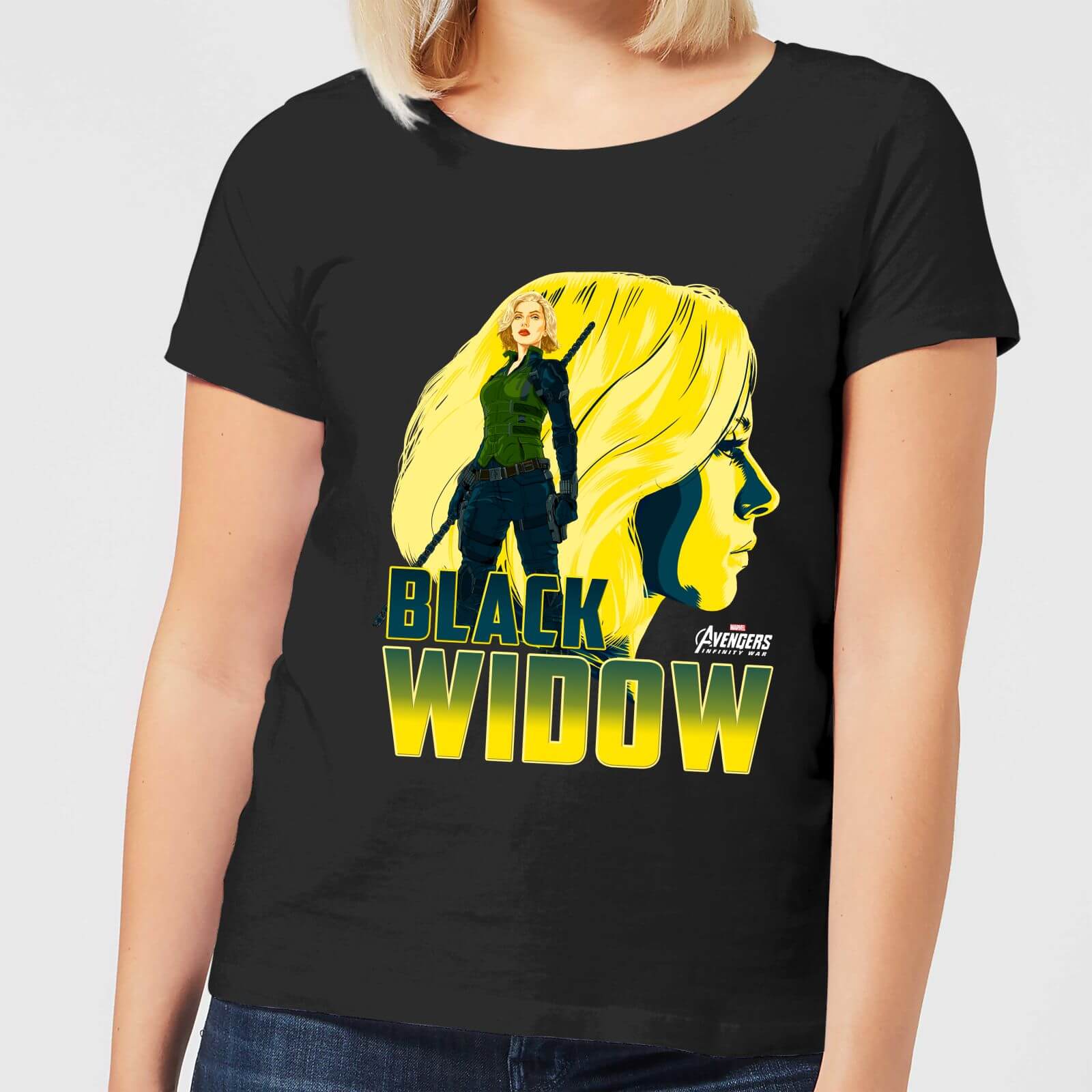 T-Shirt Avengers Black Widow - Nero - Donna - M