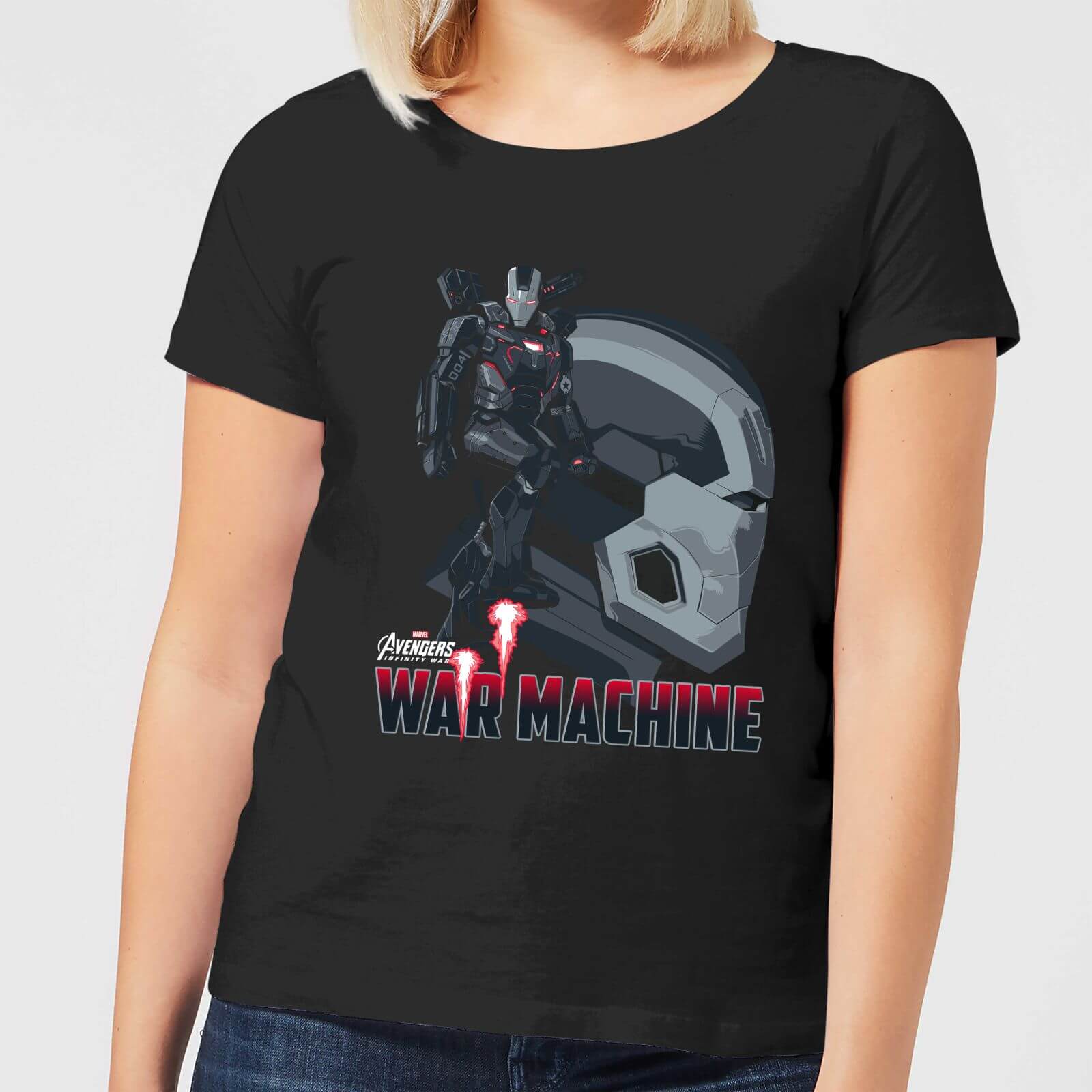 T-Shirt Femme War Machine Avengers - Noir - L - Noir