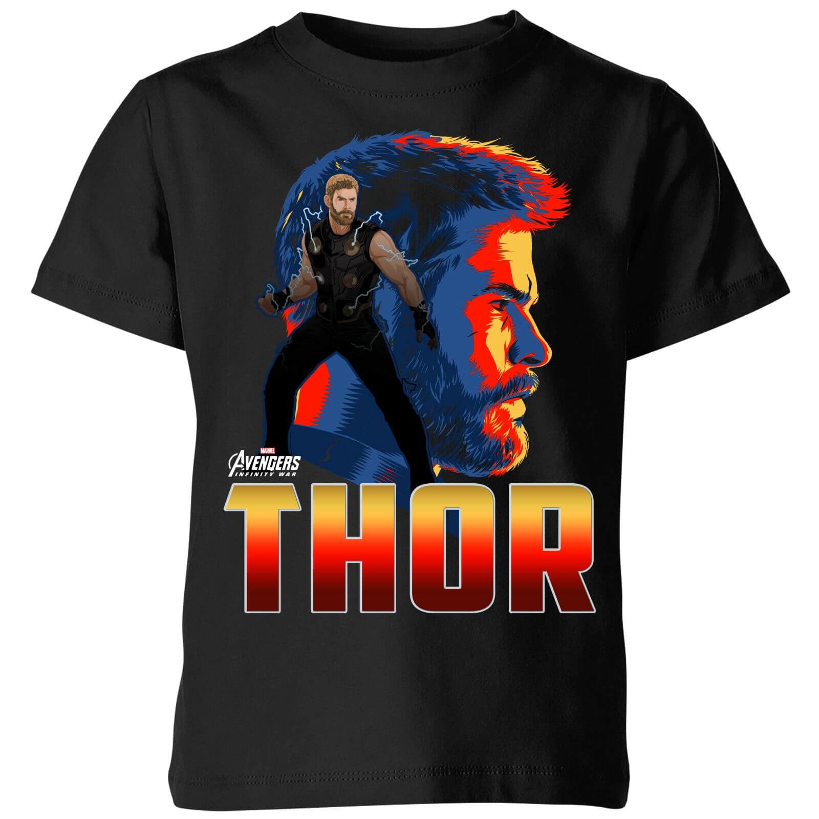

T-Shirt Avengers Thor - Nero - Bambini - 5-6 Anni