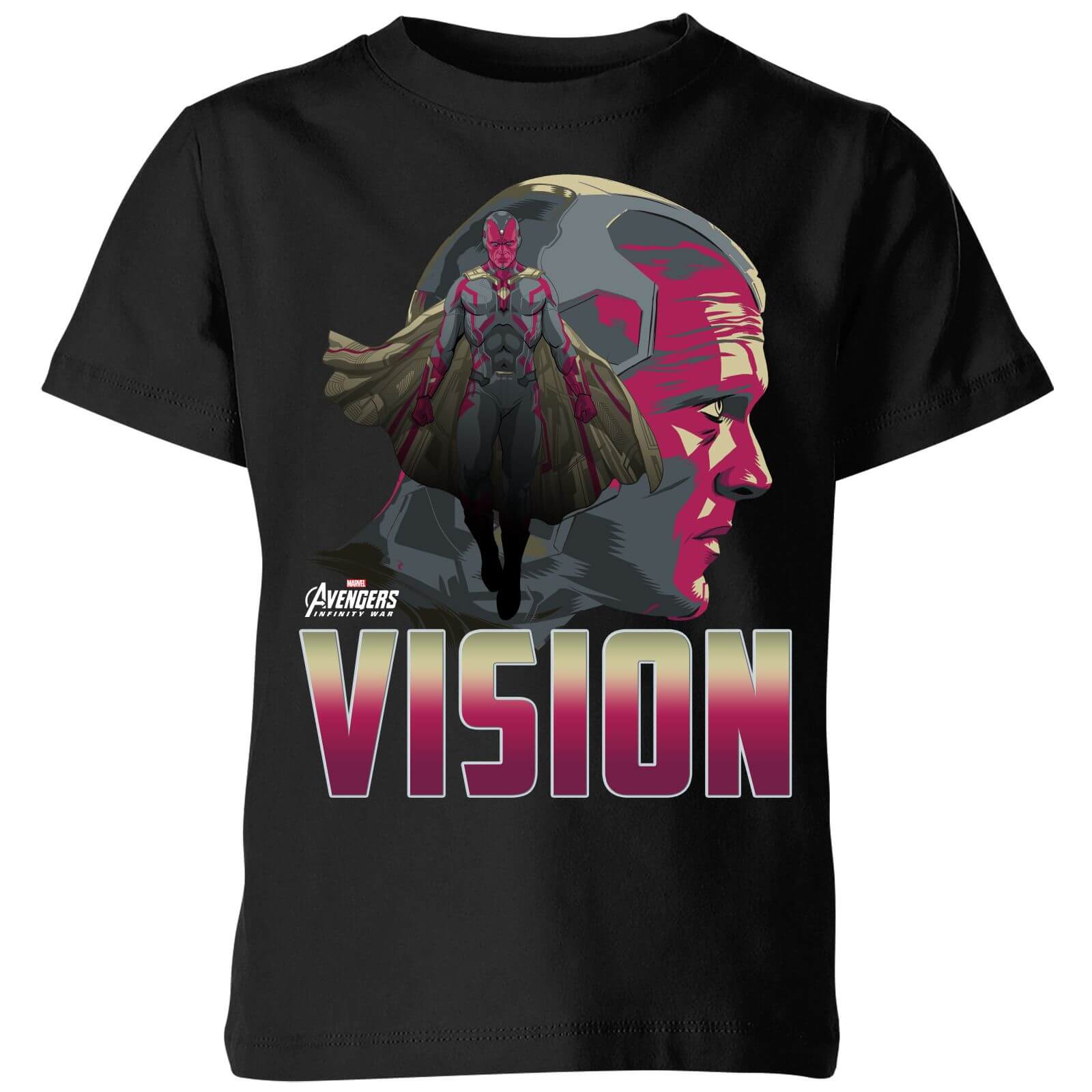 Avengers Vision Kids T-Shirt - Schwarz - 11-12 Jahre