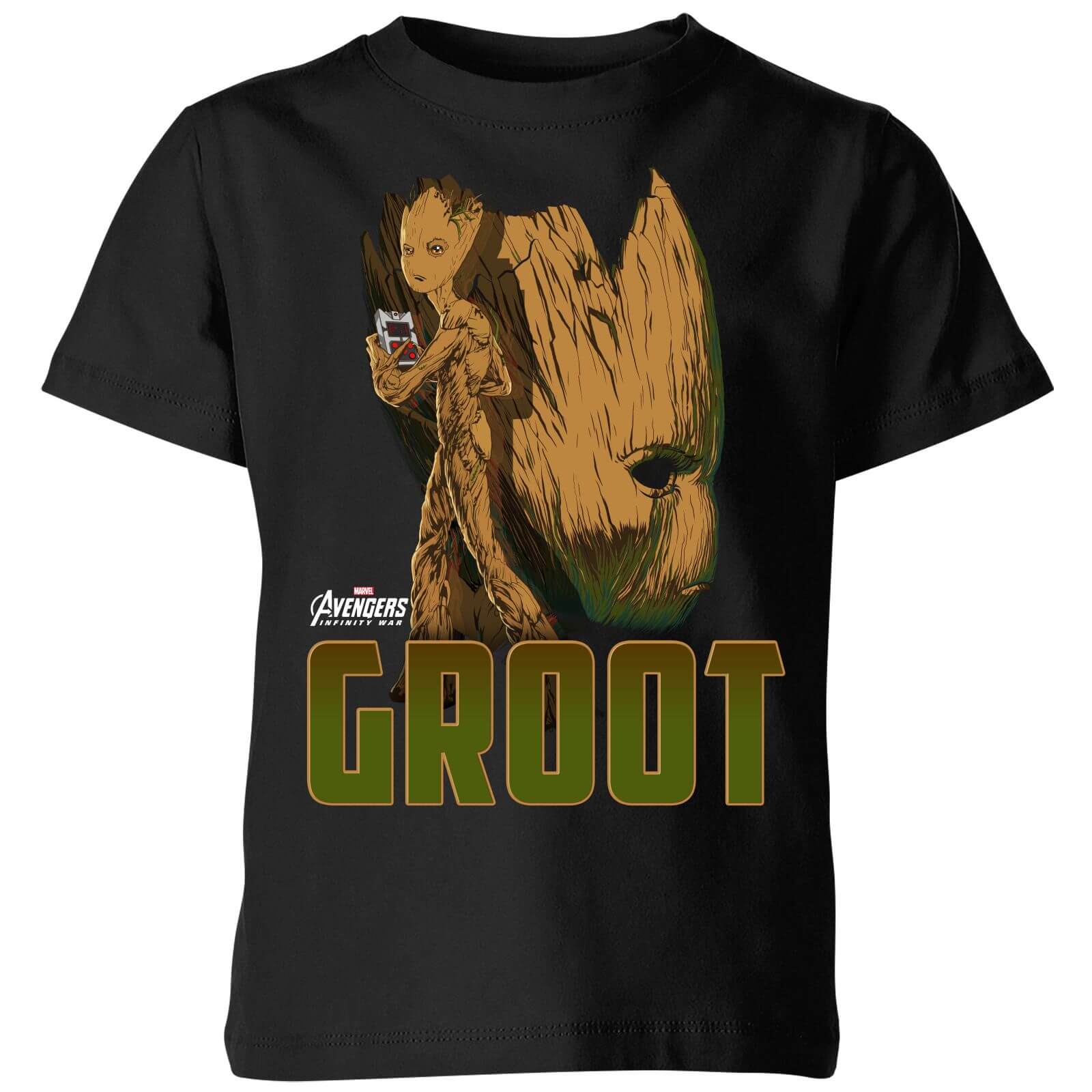 Avengers Groot Kids T-Shirt - Schwarz - 5-6 Jahre