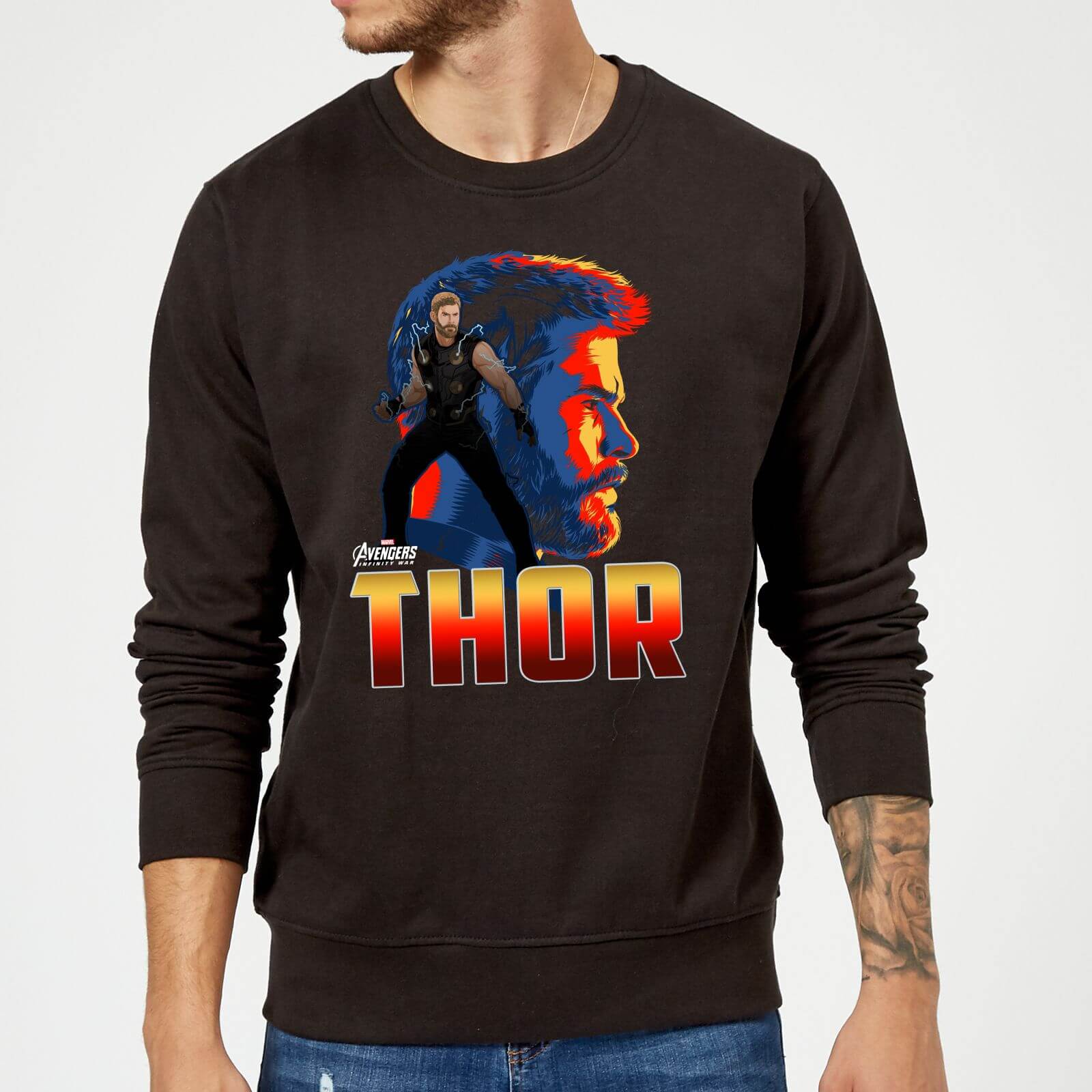 Sweat Homme Thor Avengers - Noir - S - Noir