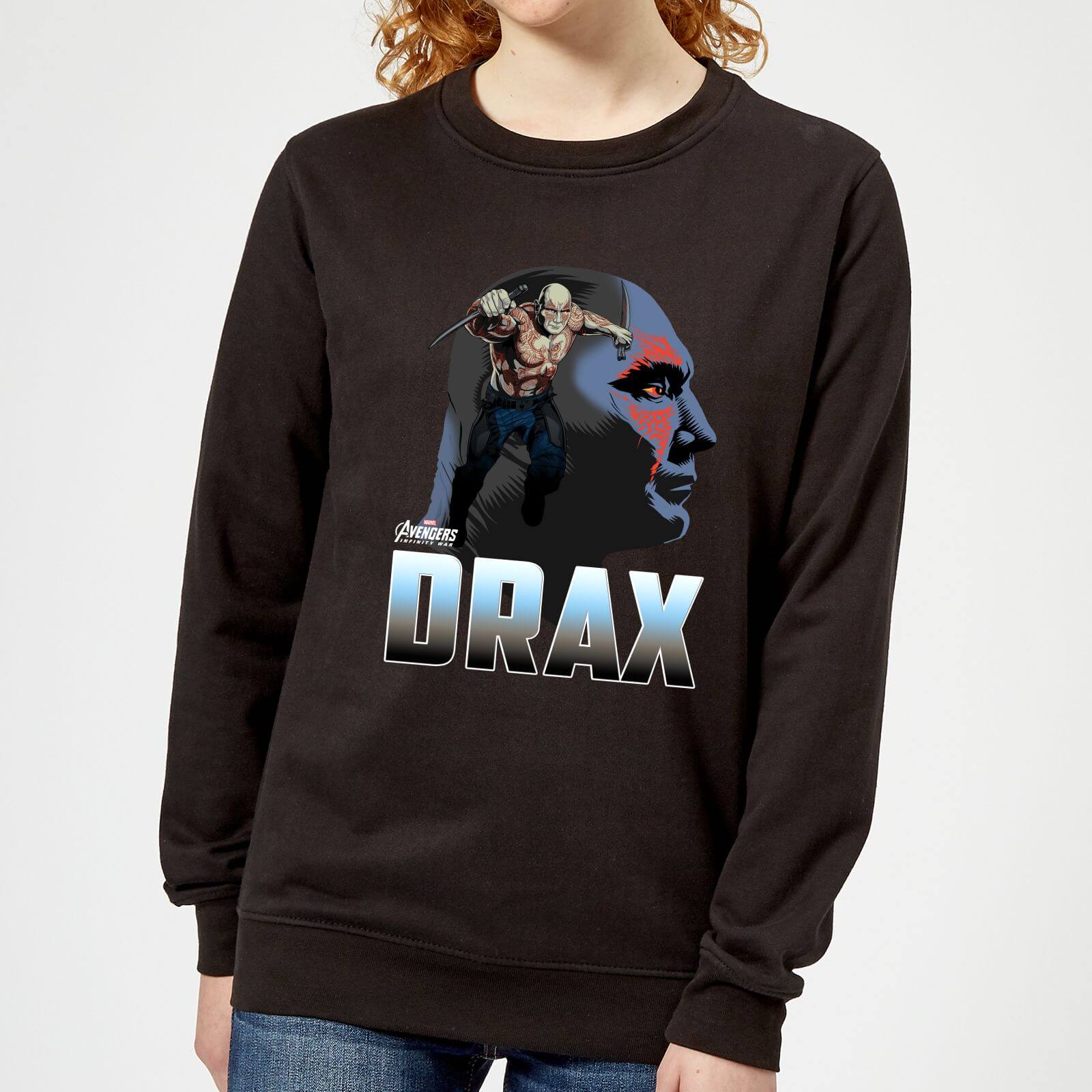 Avengers Drax Women's Sweatshirt - Black - S - Black