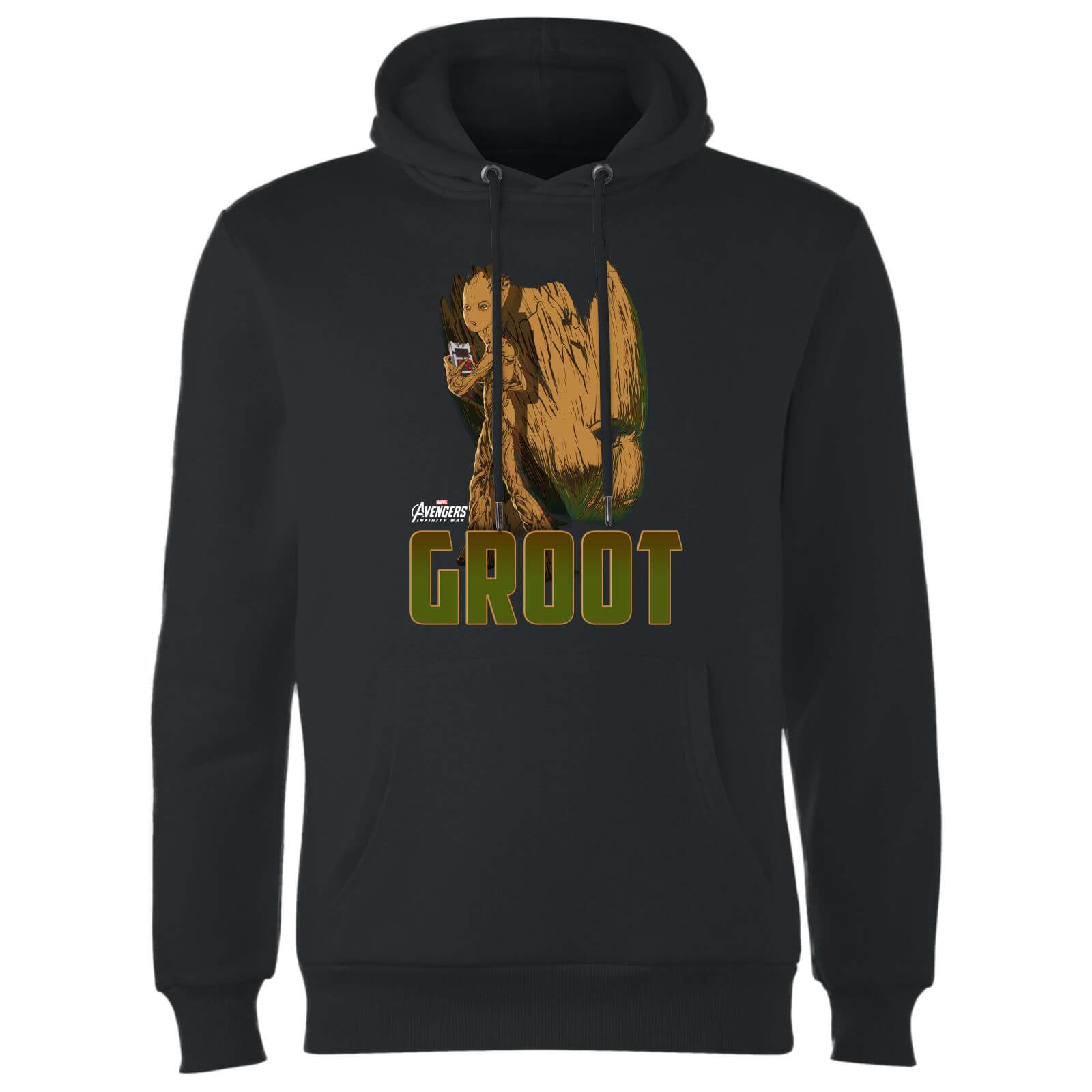 Felpa con cappuccio Avengers Groot - Nero - L