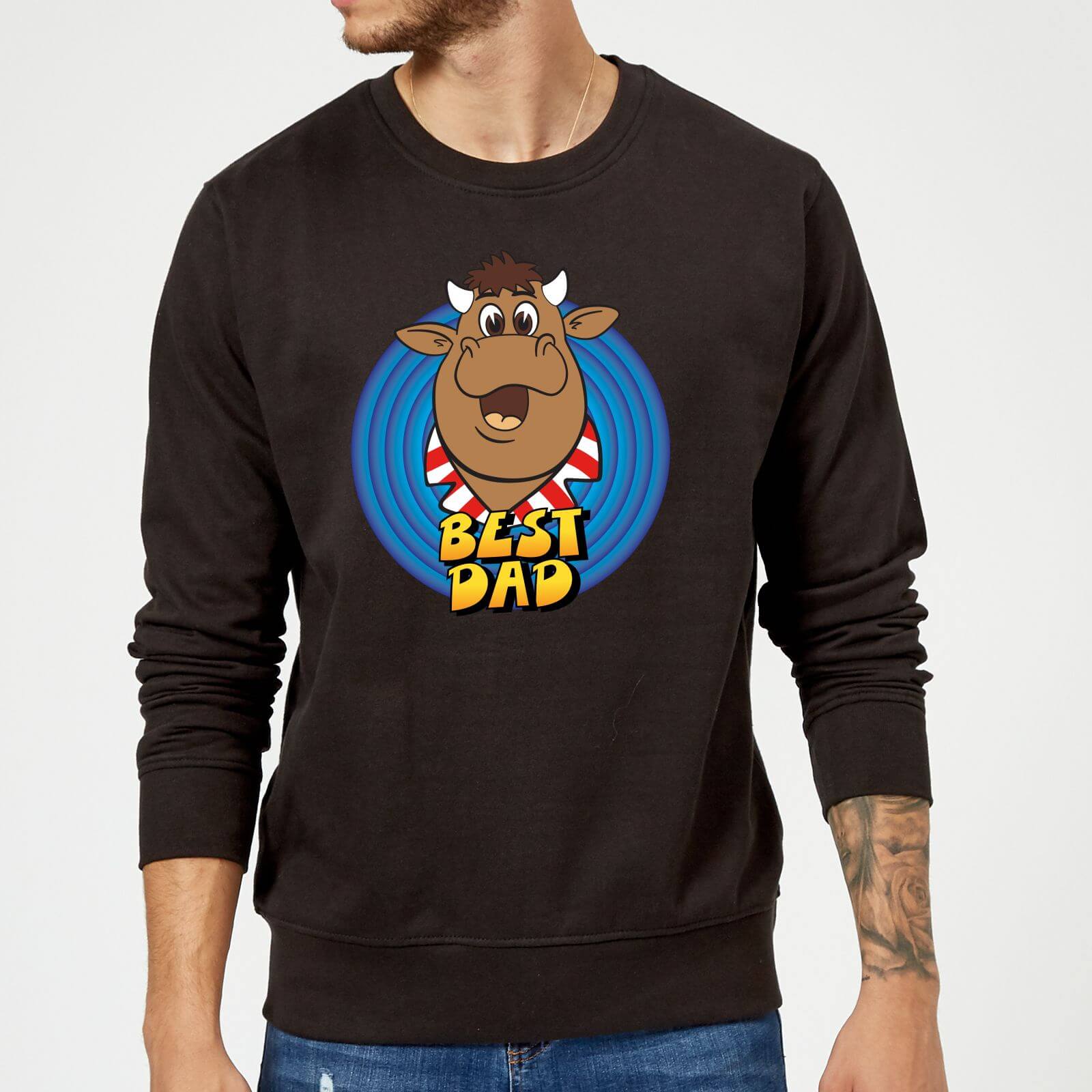 Bullseye Best Dad Sweatshirt - Black - 5XL - Black