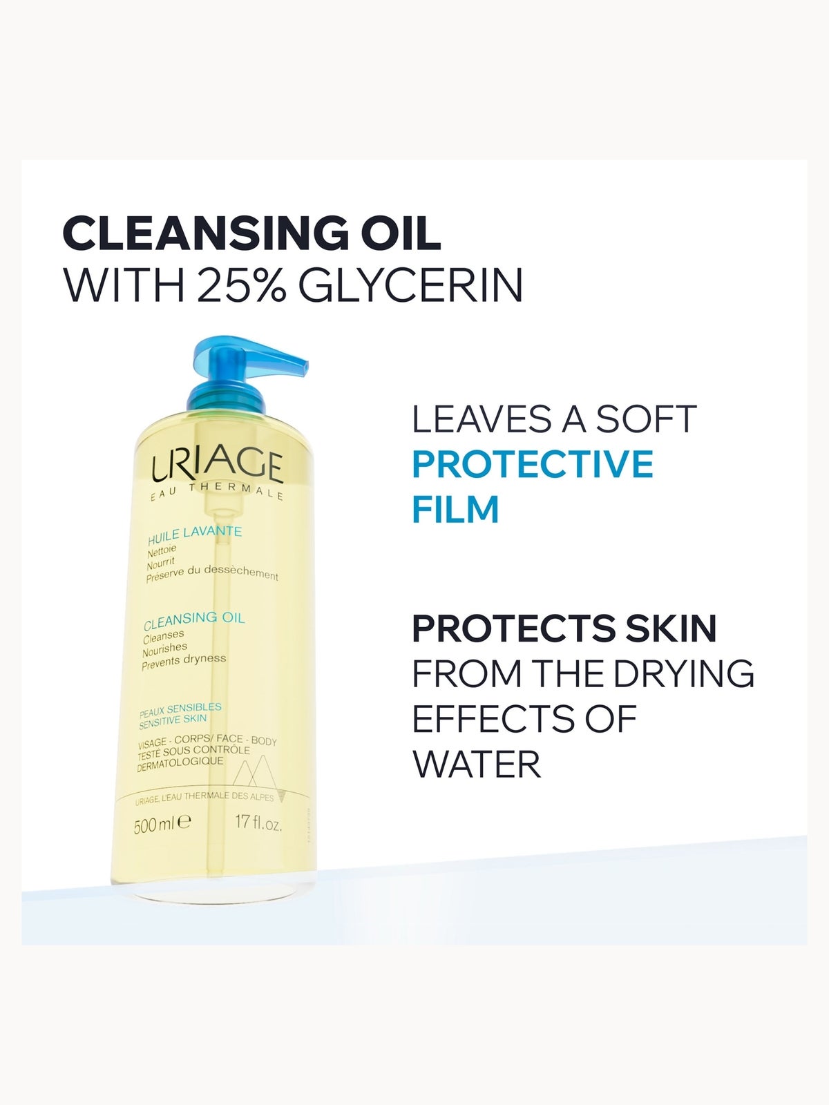Uriage Cleansing Oil 500ml 2