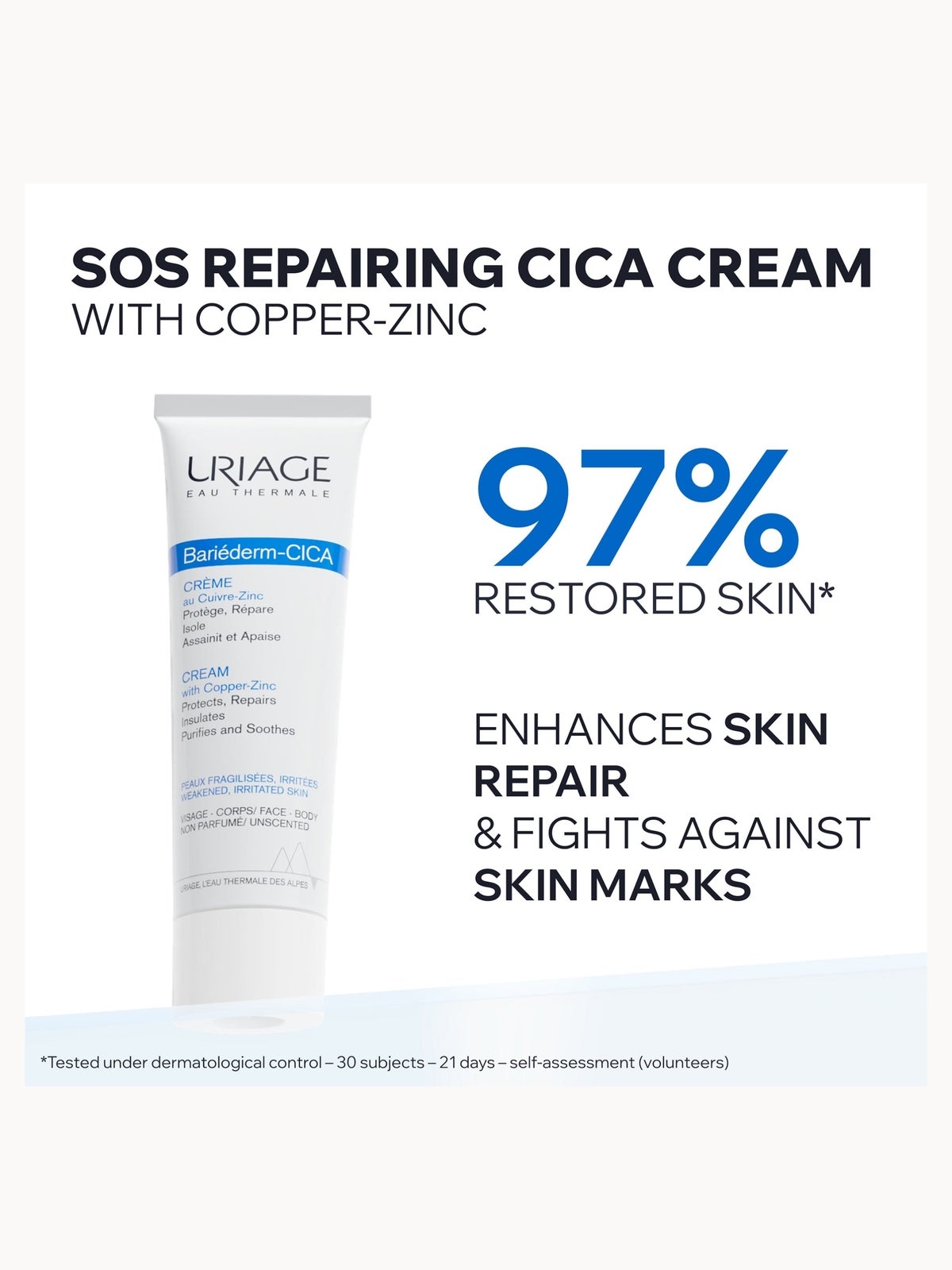 Uriage Bariéderm-Cica Cream with Copper Zinc 40ml 3