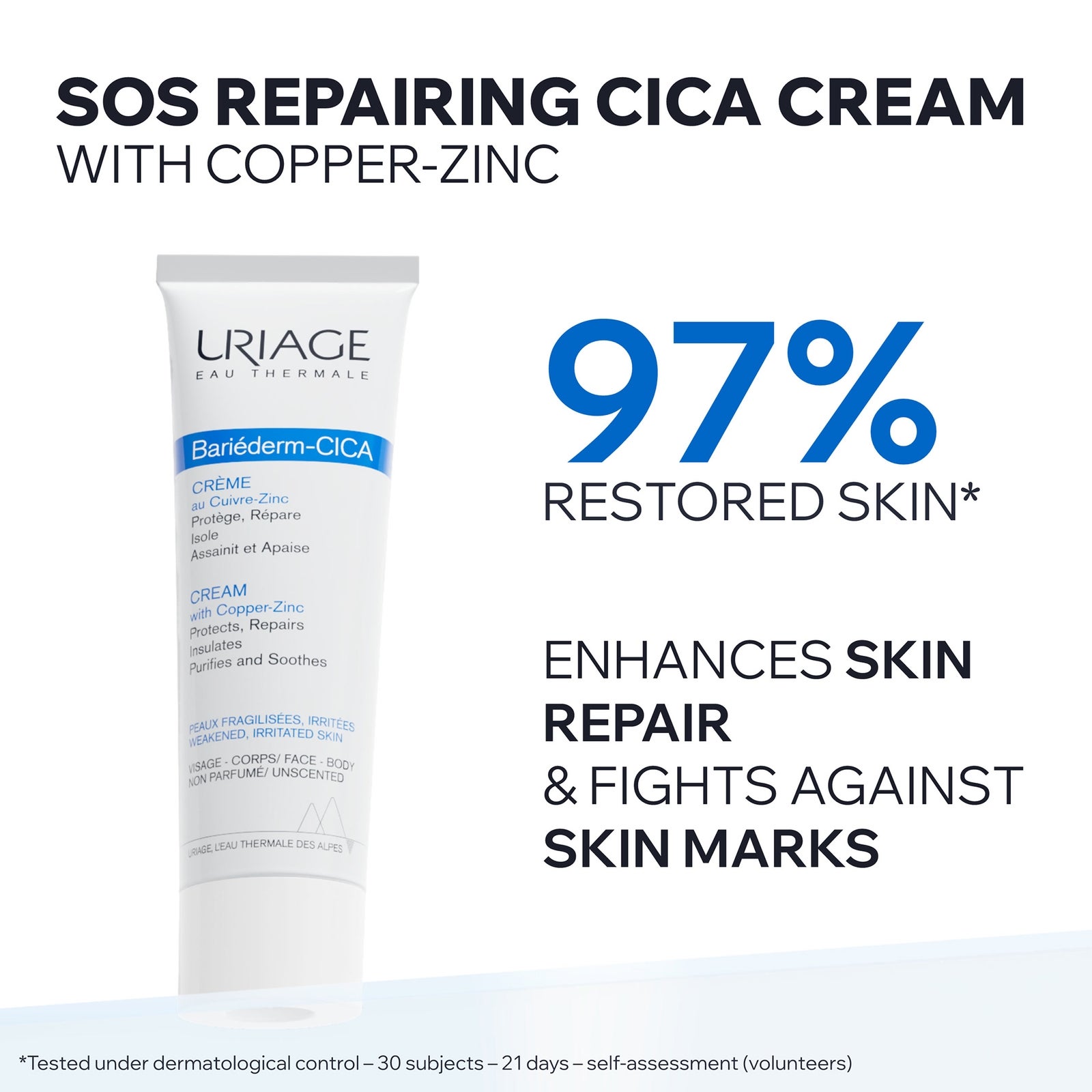 Uriage Bariéderm-Cica Cream with Copper Zinc 100ml 3