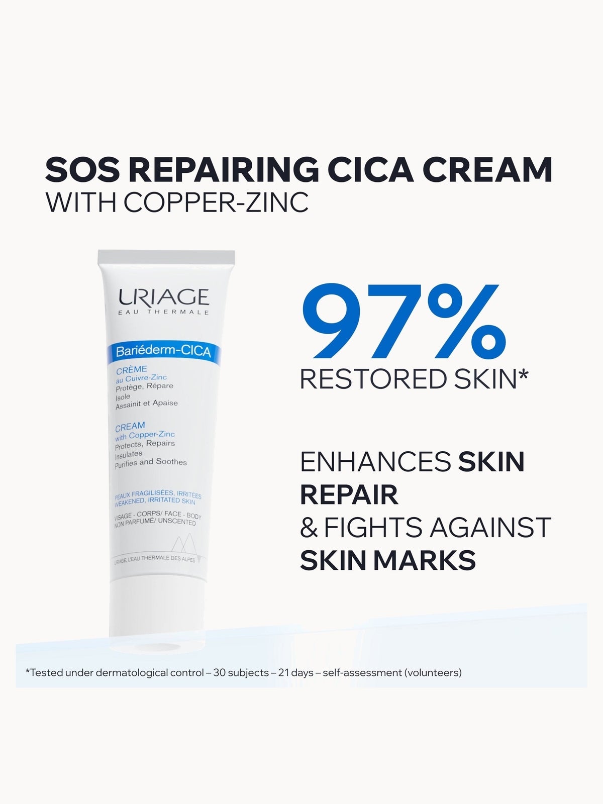 Uriage Bariéderm-Cica Cream with Copper Zinc 100ml 3