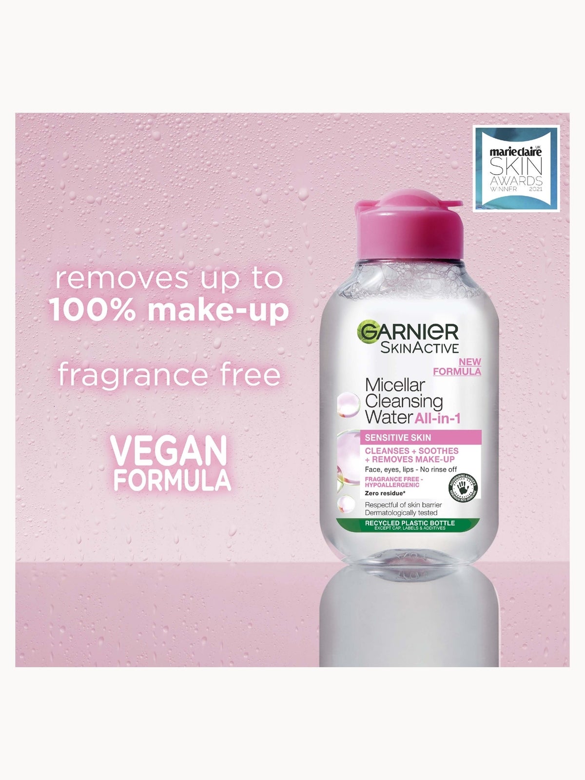 Garnier Micellar Water Facial Cleanser For Sensitive Skin 100ml 2