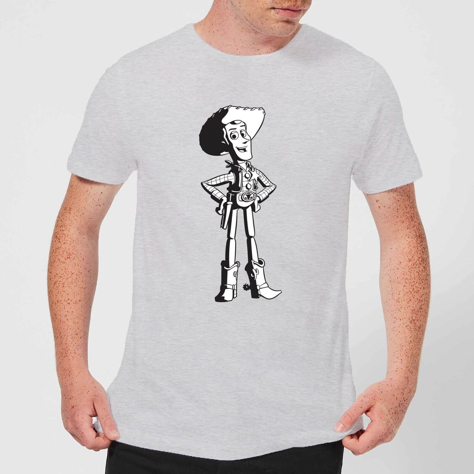 T-Shirt Homme Sheriff Woody Toy Story - Gris - XXL