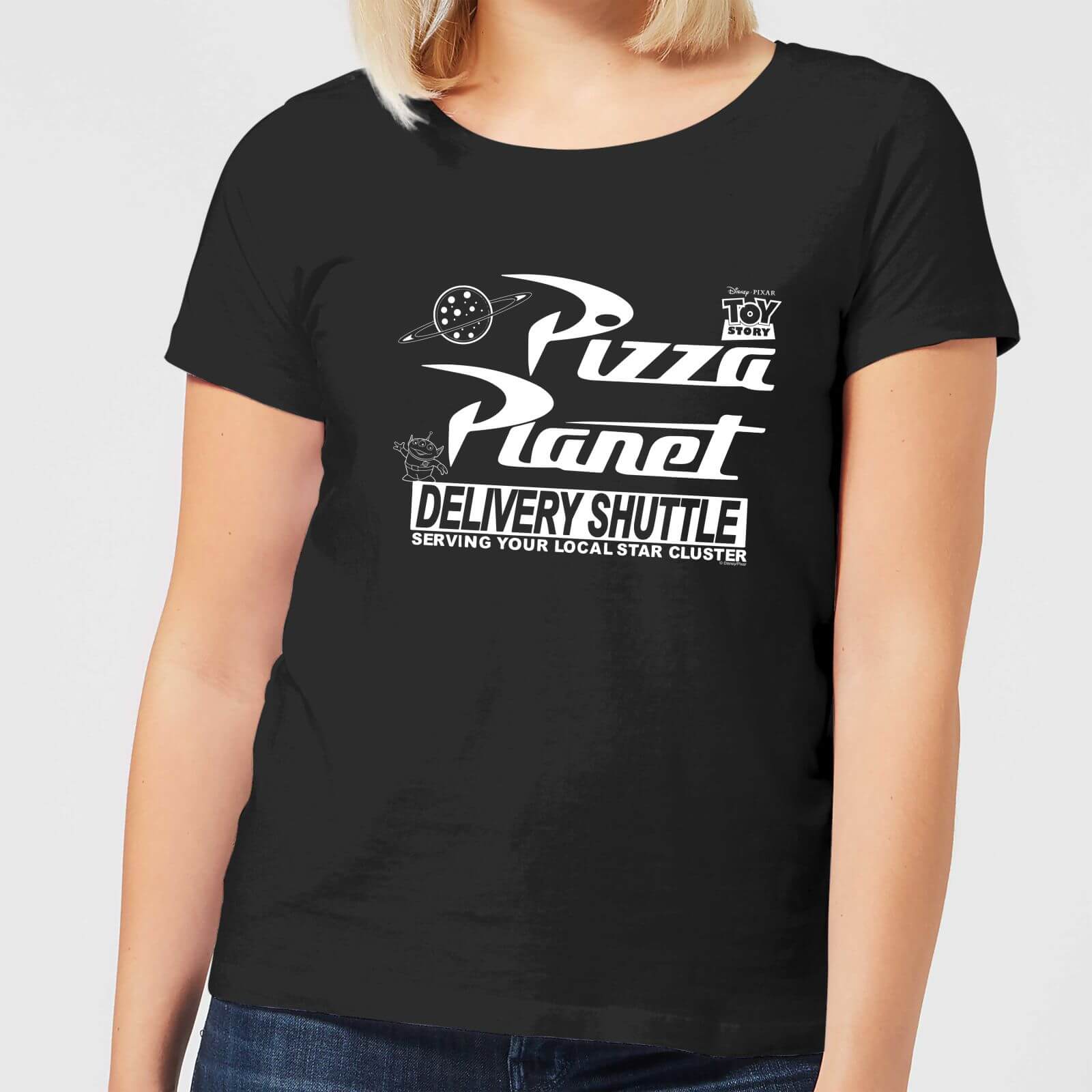 

Toy Story Pizza Planet Logo Women's T-Shirt - Black - XXL