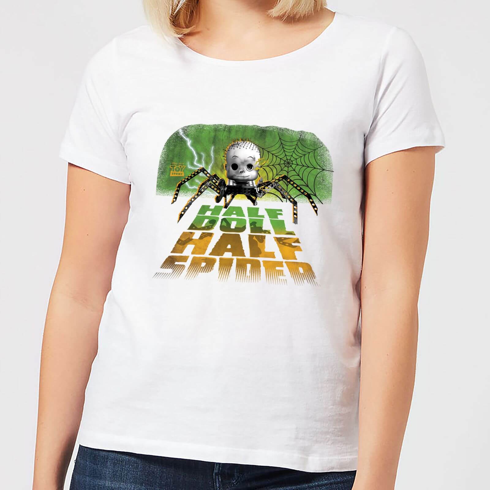 

Toy Story Half Doll Half-Spider Women's T-Shirt - White - L - Bianco