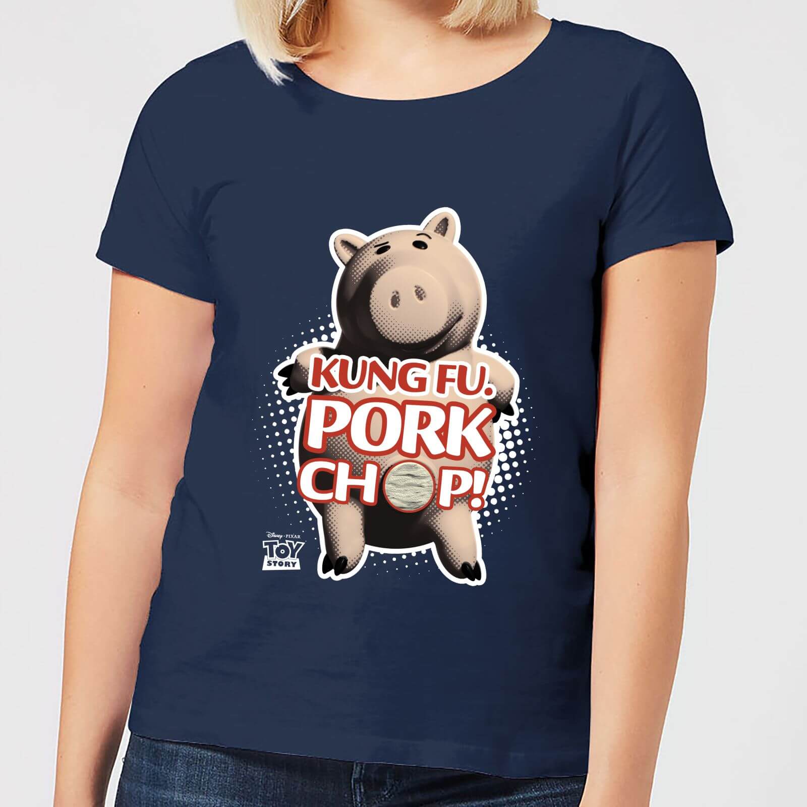 

Toy Story Kung Fu Pork Chop Women's T-Shirt - Navy - L - Blu Navy