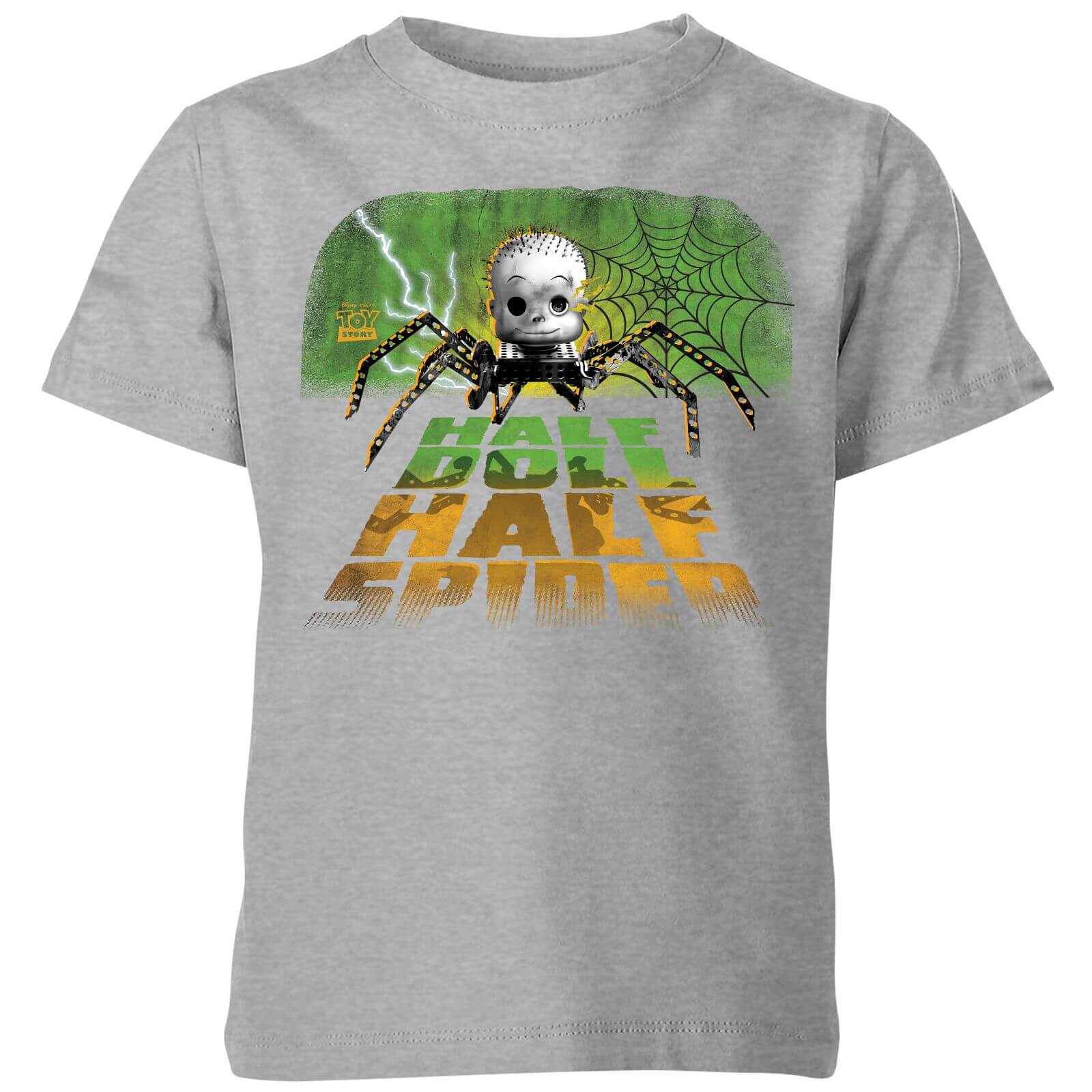 Toy Story Half Doll Half Spider Kids' T-Shirt - Grey - 7-8 Years - Grey