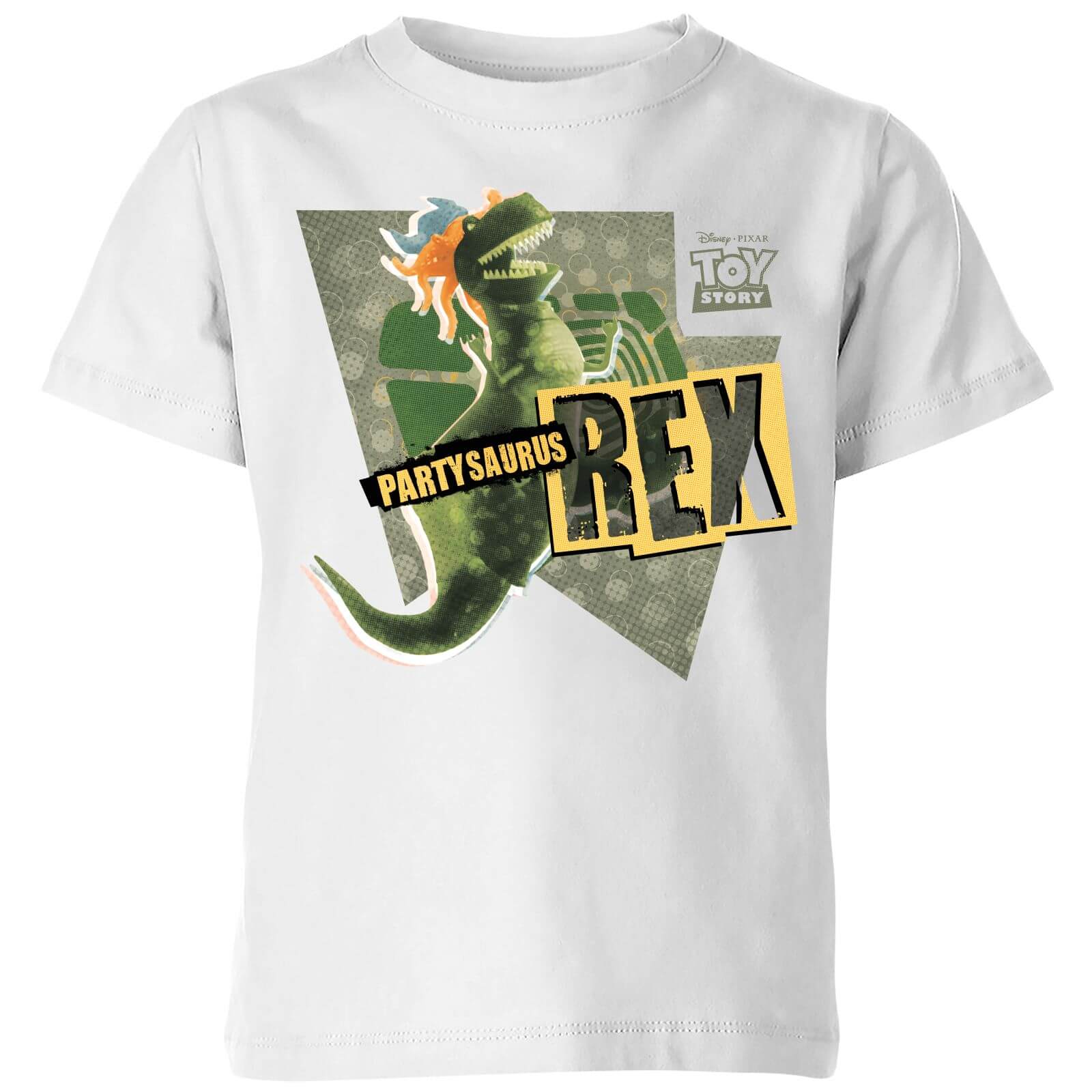 Toy Story Partysaurus Rex Kids' T-Shirt - White - 3-4 Years - White