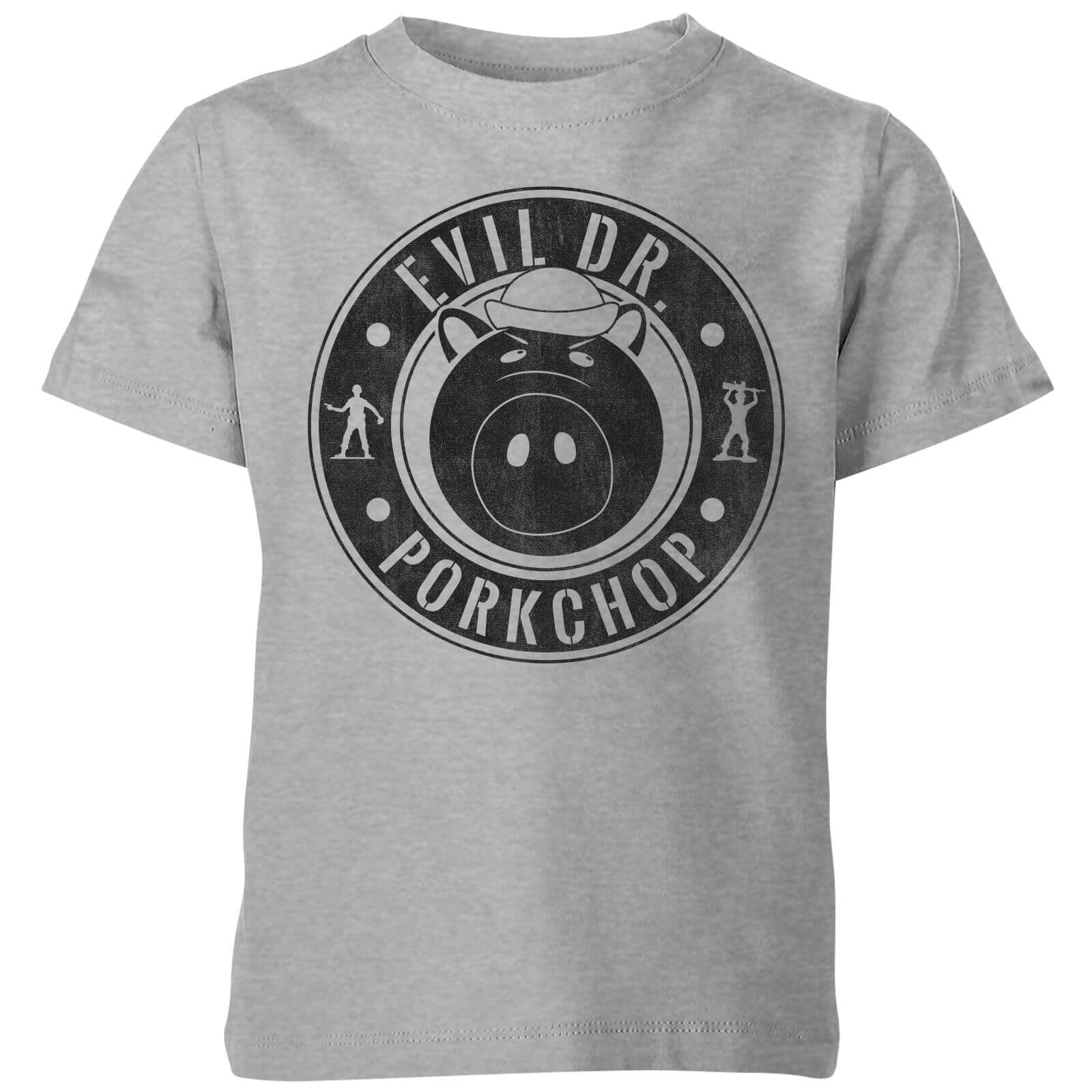 Toy Story Evil Dr Porkchop Kids' T-Shirt - Grey - 11-12 Years