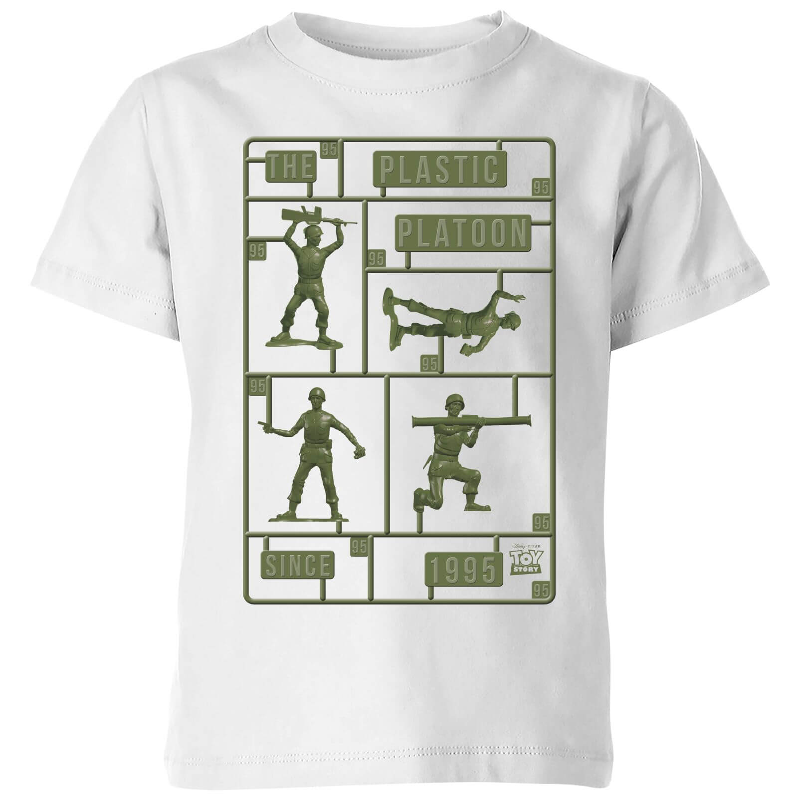 

Toy Story Plastic Platoon Kids' T-Shirt - White - 3-4 Anni - Bianco