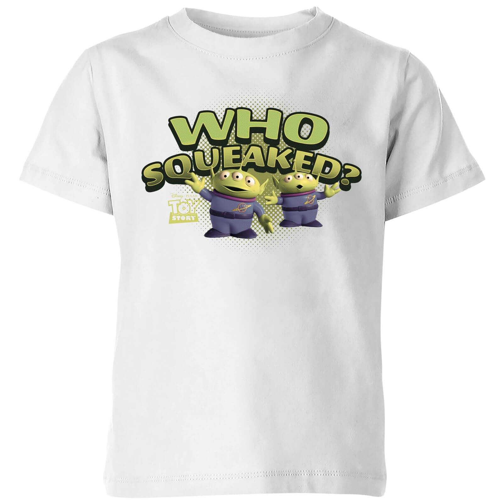 toy story who squeaked kids' t-shirt - white - 5-6 anni - bianco
