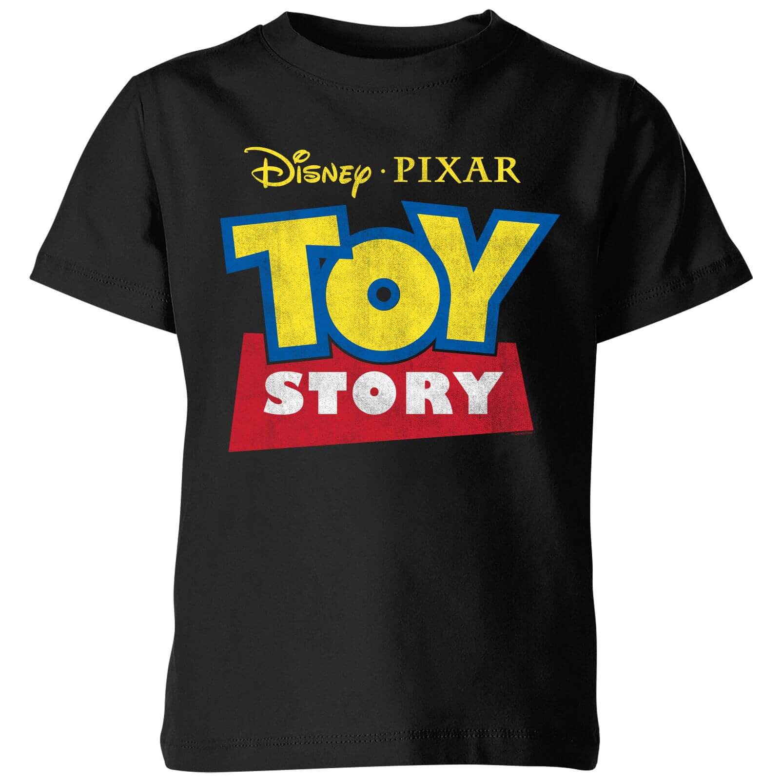 toy story logo kids' t-shirt - black - 7-8 anni - nero