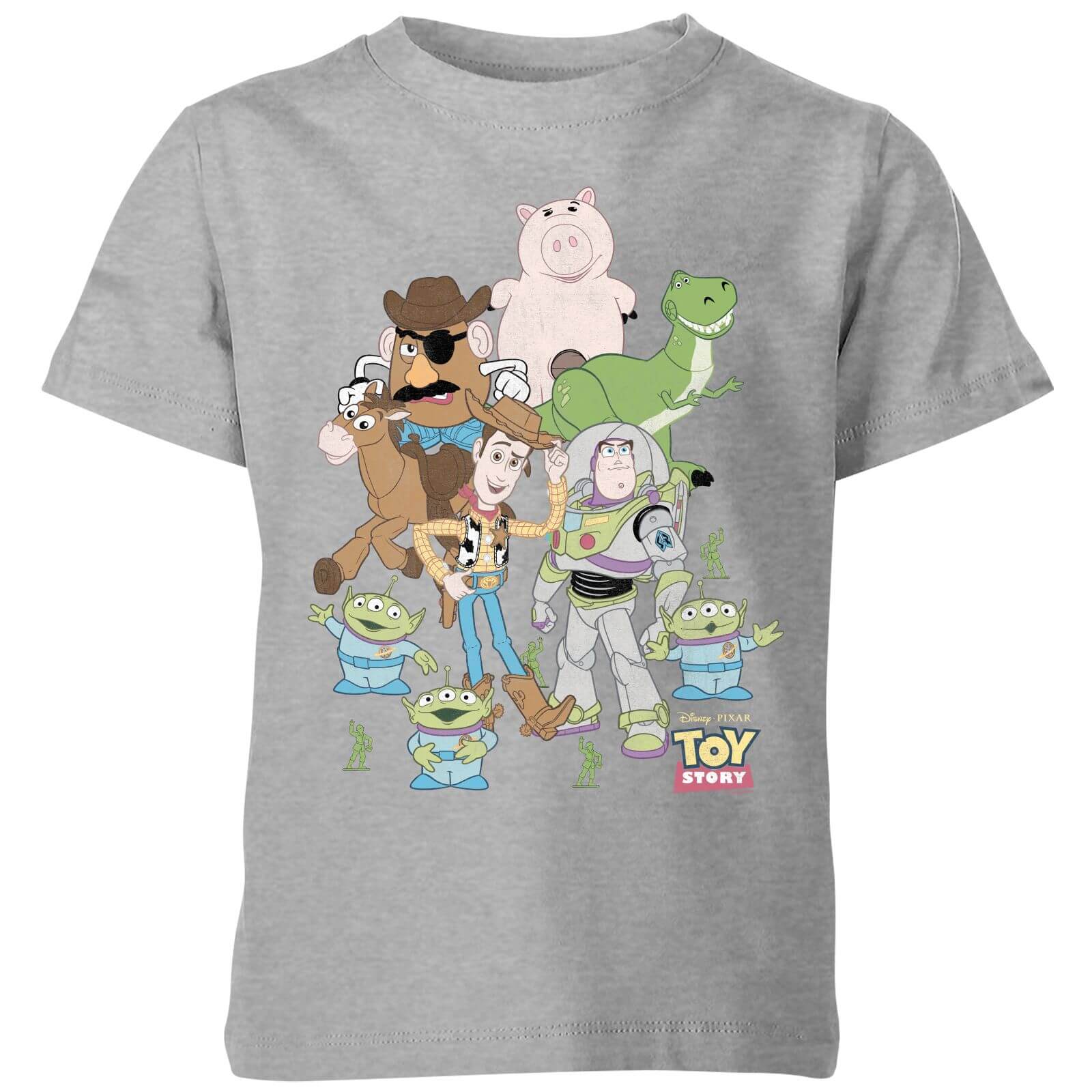 T-Shirt Enfant Toute la Bande Toy Story - Gris - 3-4 ans