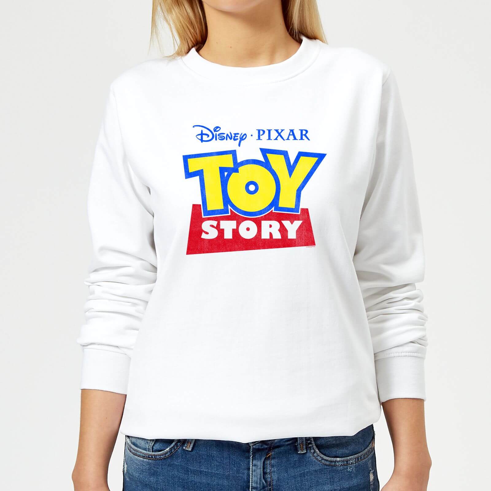 Toy Story Logo Women's Sweatshirt - White - XS