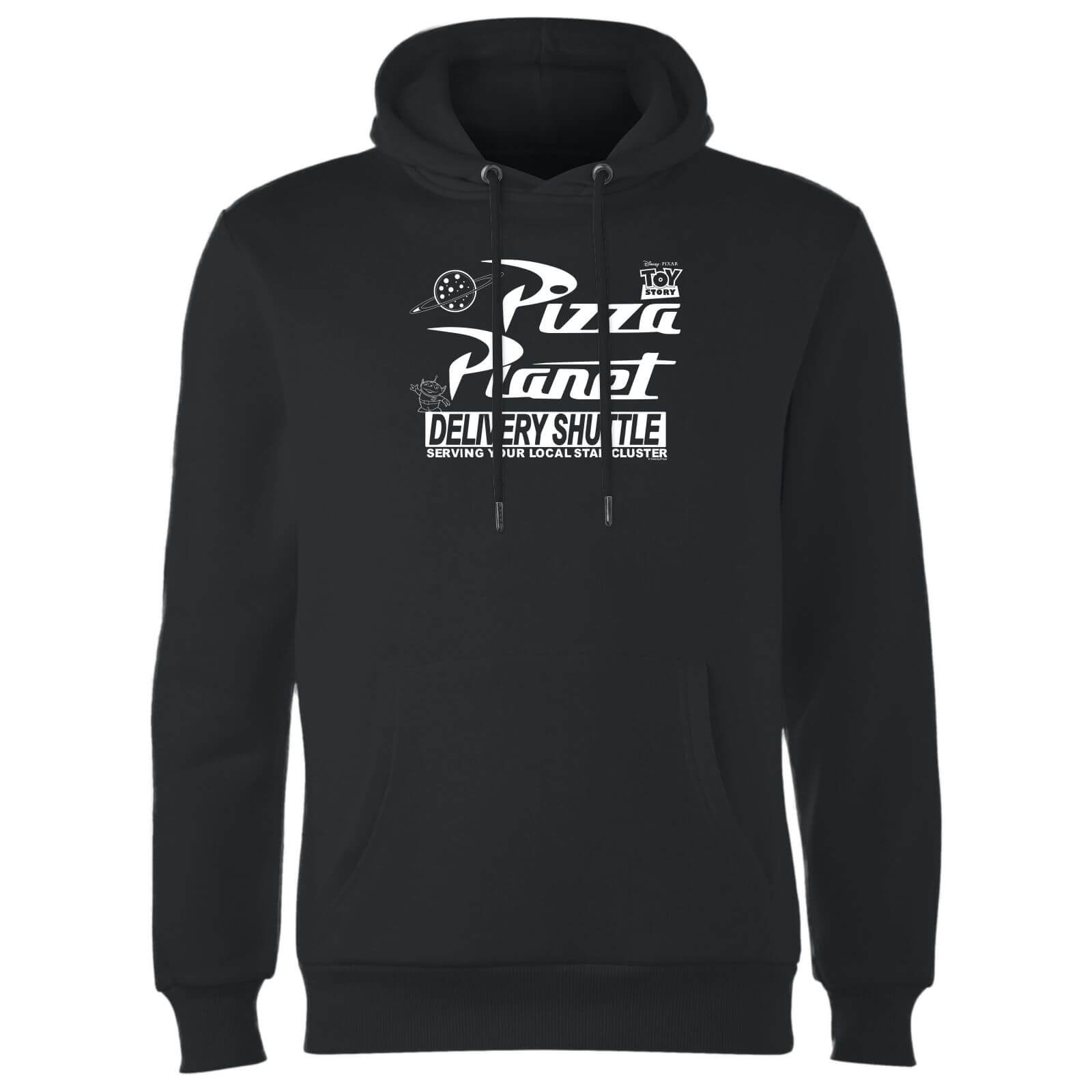 Toy Story Pizza Planet Logo Hoodie - Black - L