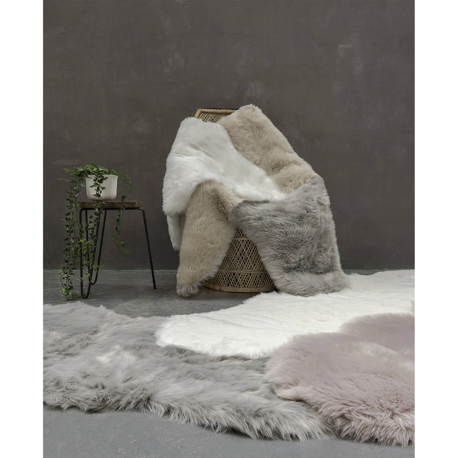 in homeware Auckland Faux Sheepskin Rug - Honey